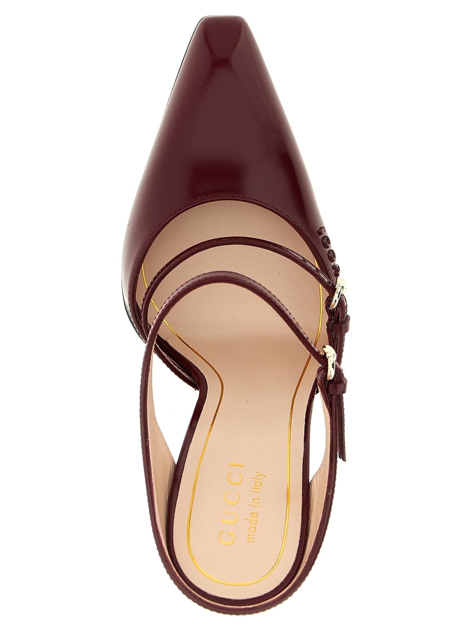 Gucci Multicolor Leather Wedge Sandals - 4