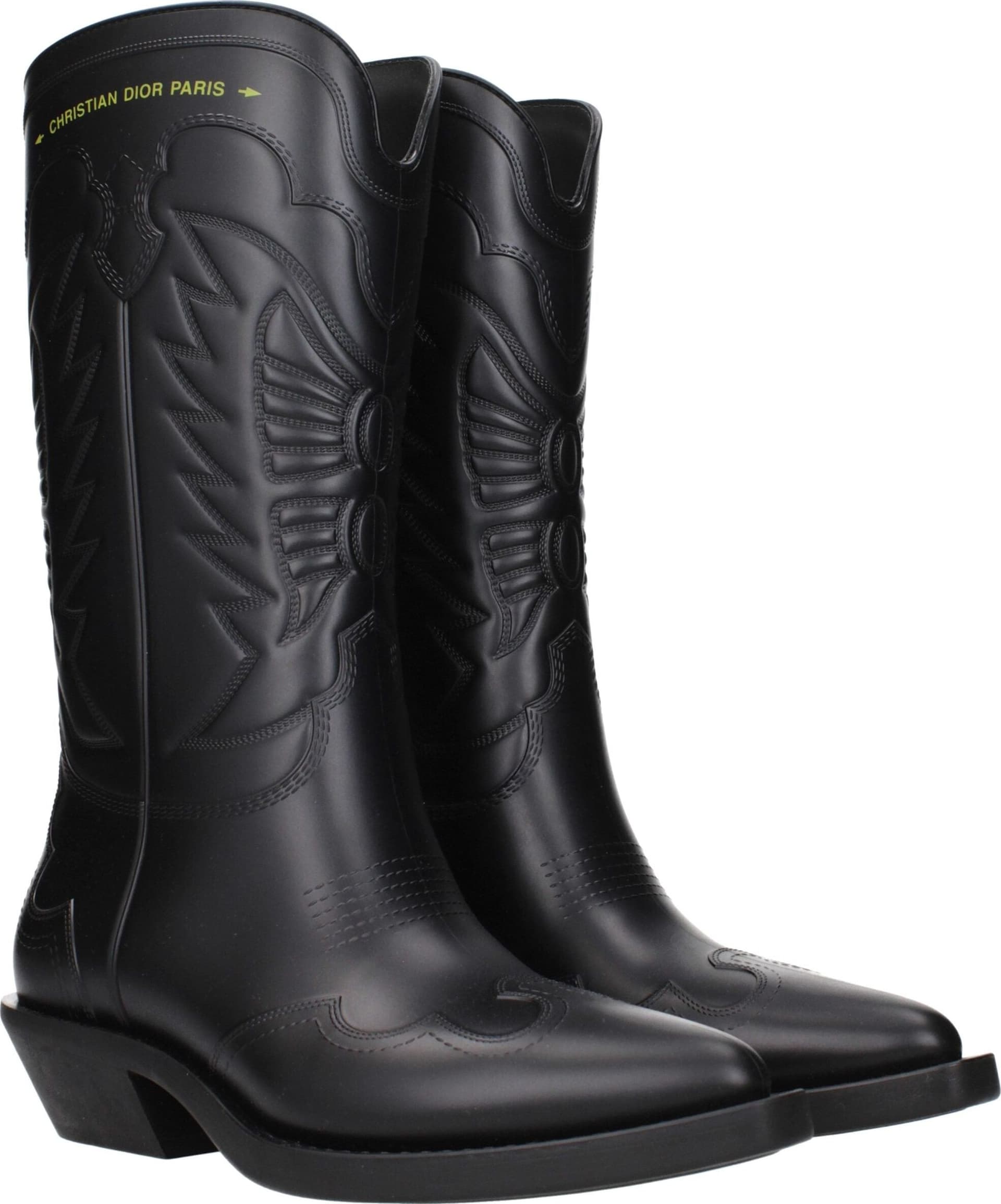 Christian Dior Black Cotton Boots - 2