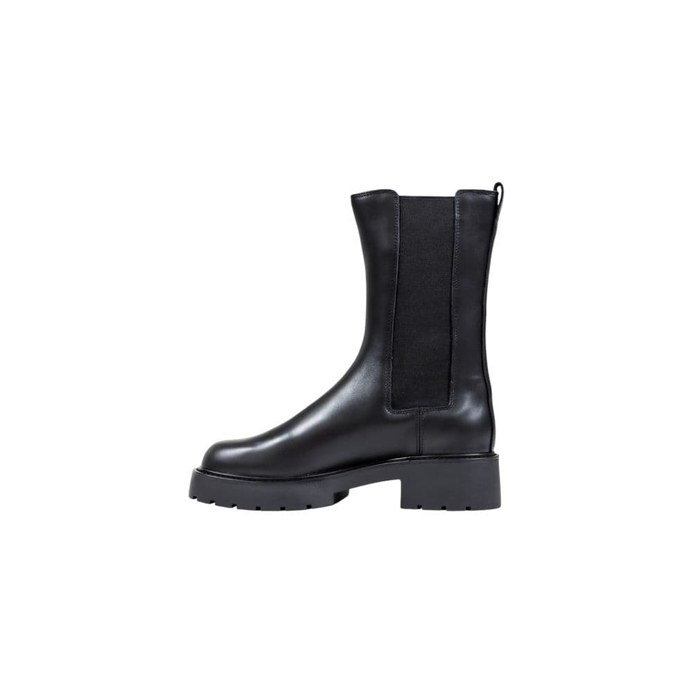 Calvin Klein Jeans Black Leather Ankle Boots - 3
