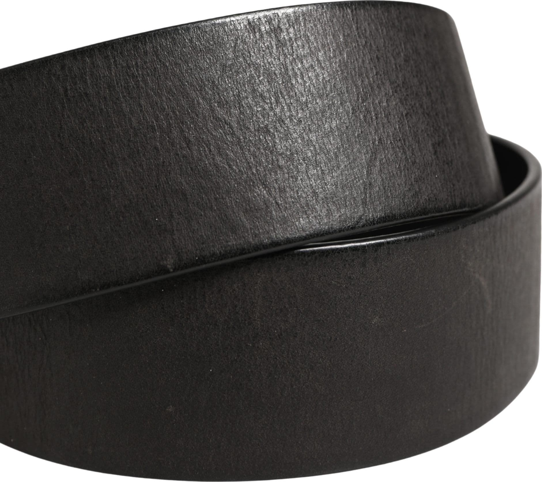Dolce & Gabbana Men Black Classic Leather Metal Buckle Belt - 5