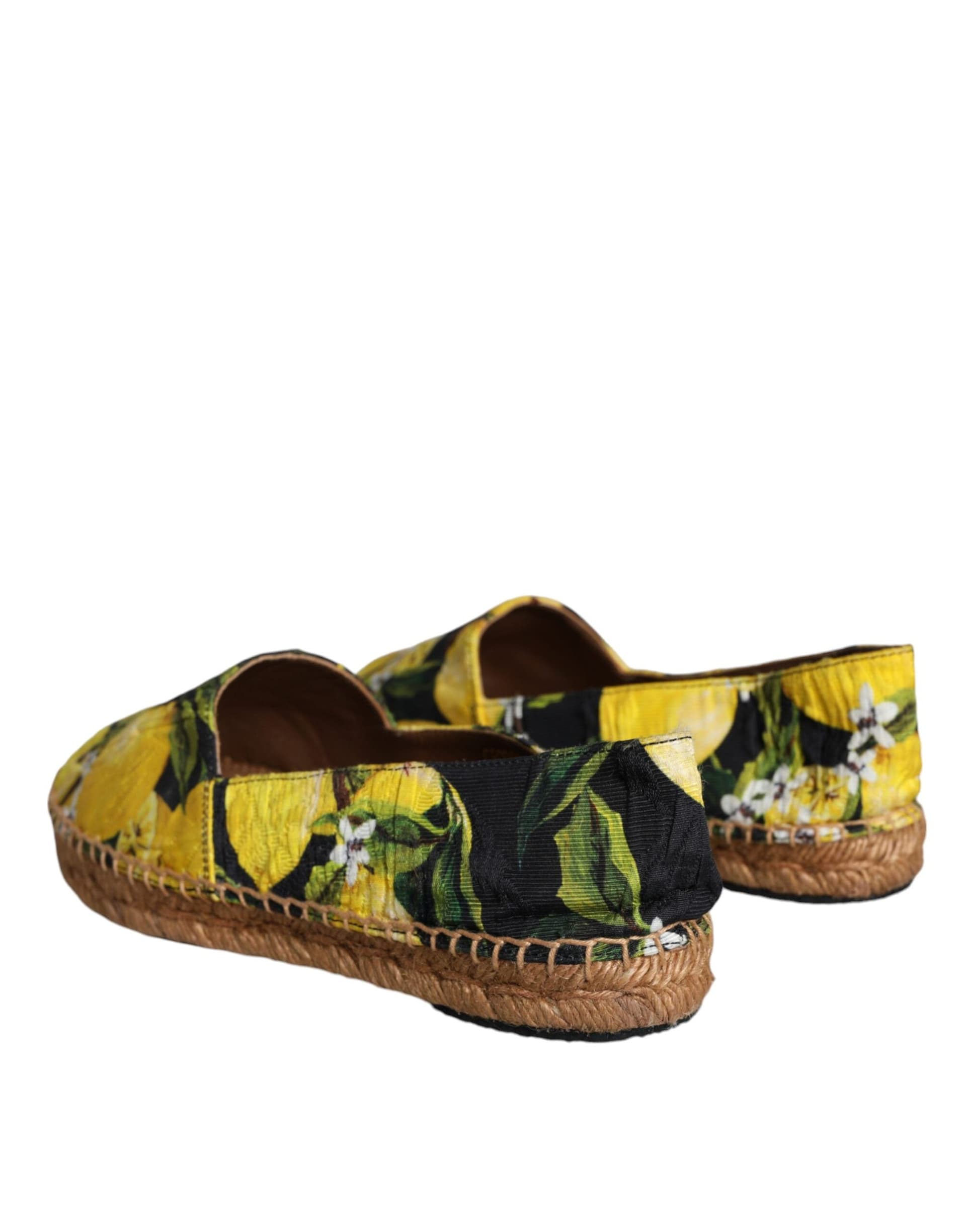 Dolce & Gabbana Multicolor Lemon Slip On Espadrilles Shoes - 3