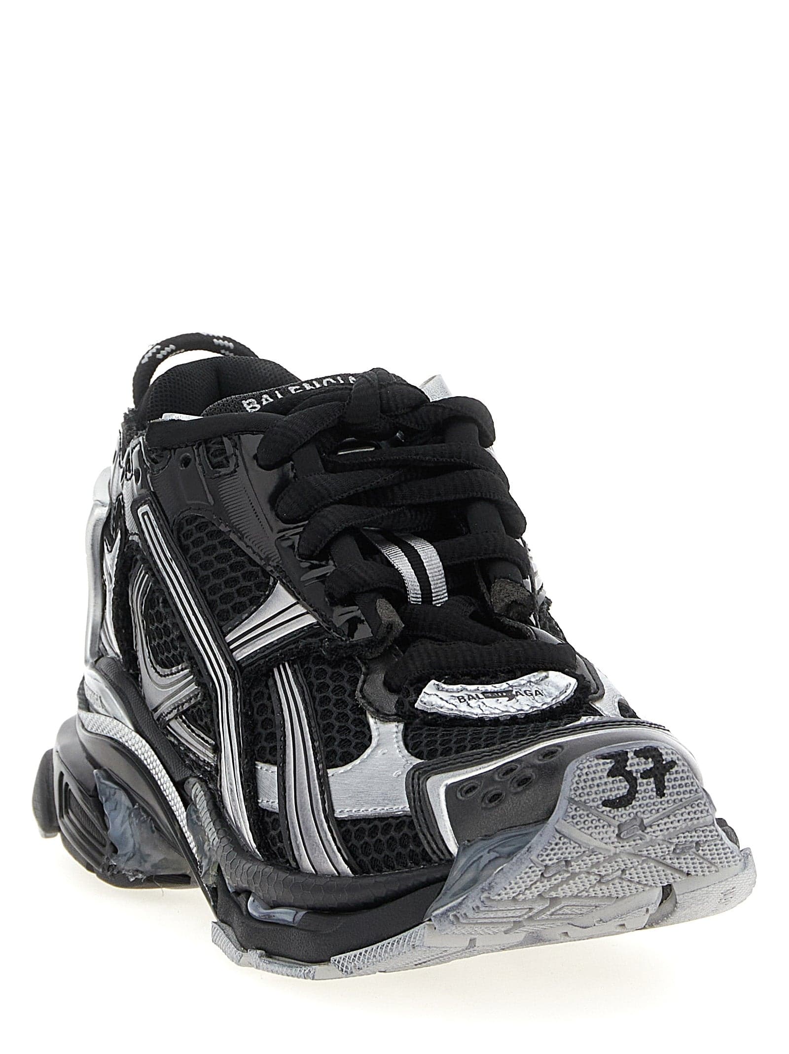 Balenciaga Black Polyethylene Athletic Sneakers - 2