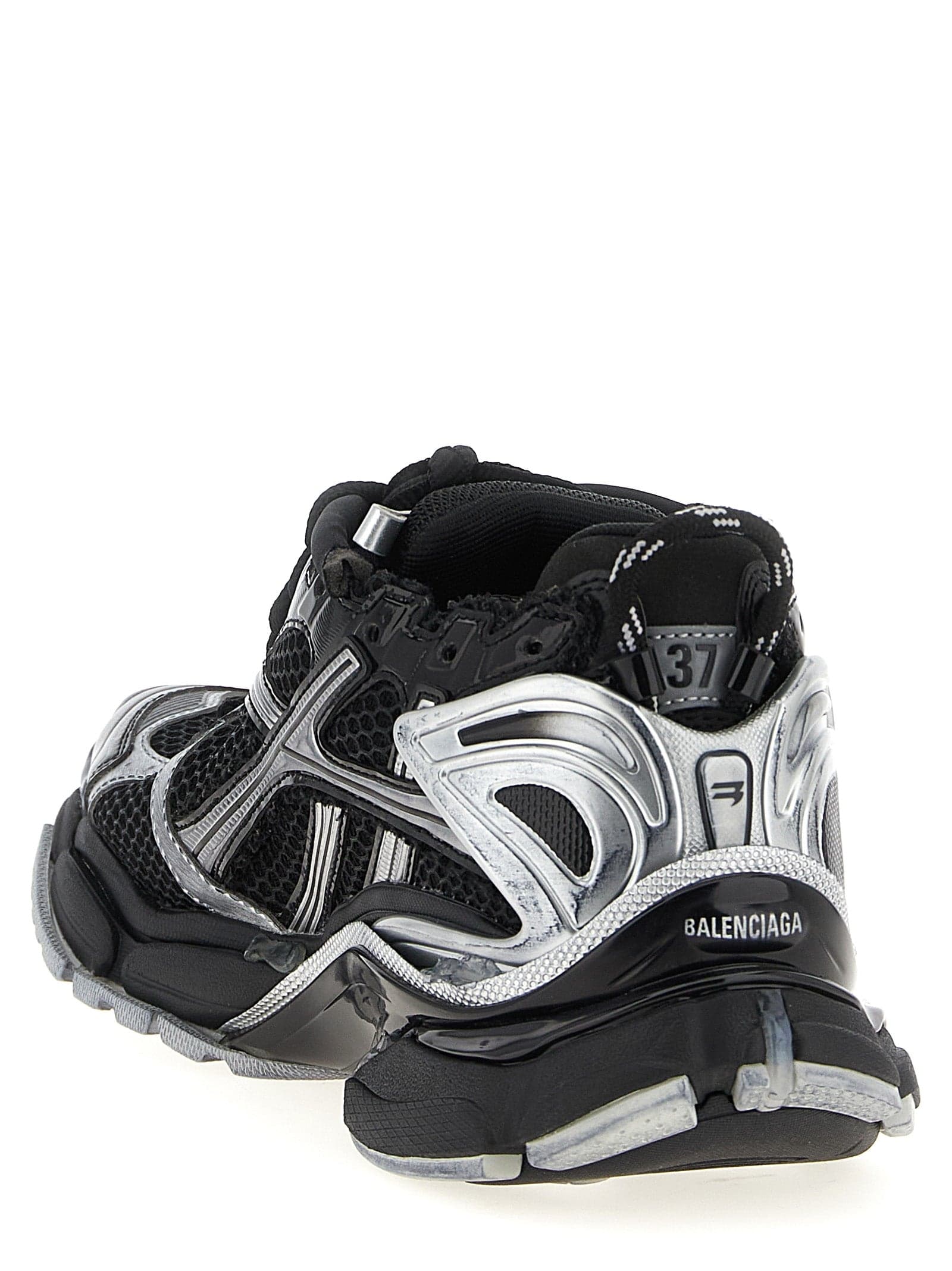 Balenciaga Black Polyethylene Athletic Sneakers - 3