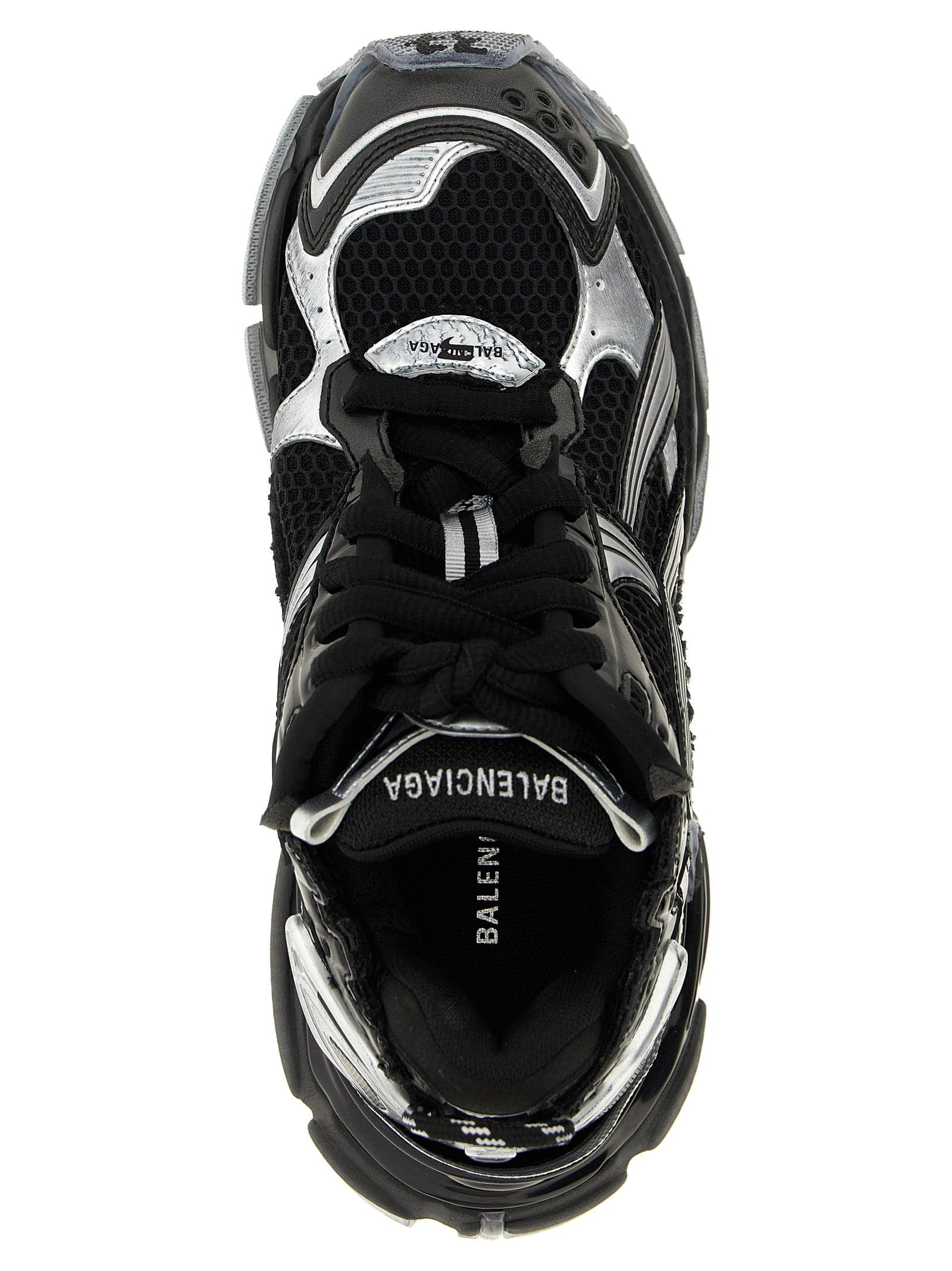 Balenciaga Black Polyethylene Athletic Sneakers - 4