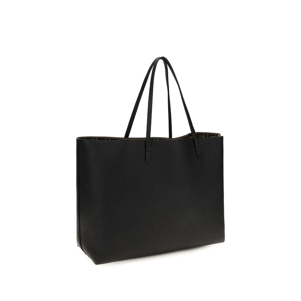 Fendi Black Calf Leather Bos Taurus Shoulder Bag - 2