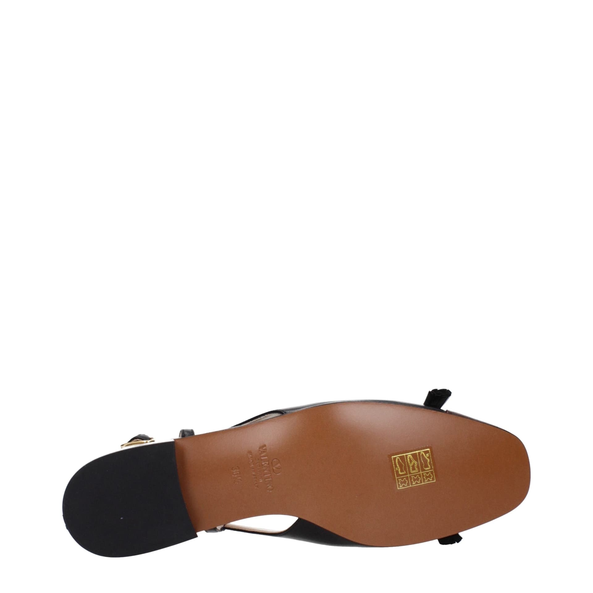 Valentino Garavani Black Leather Ballet Flats - 5