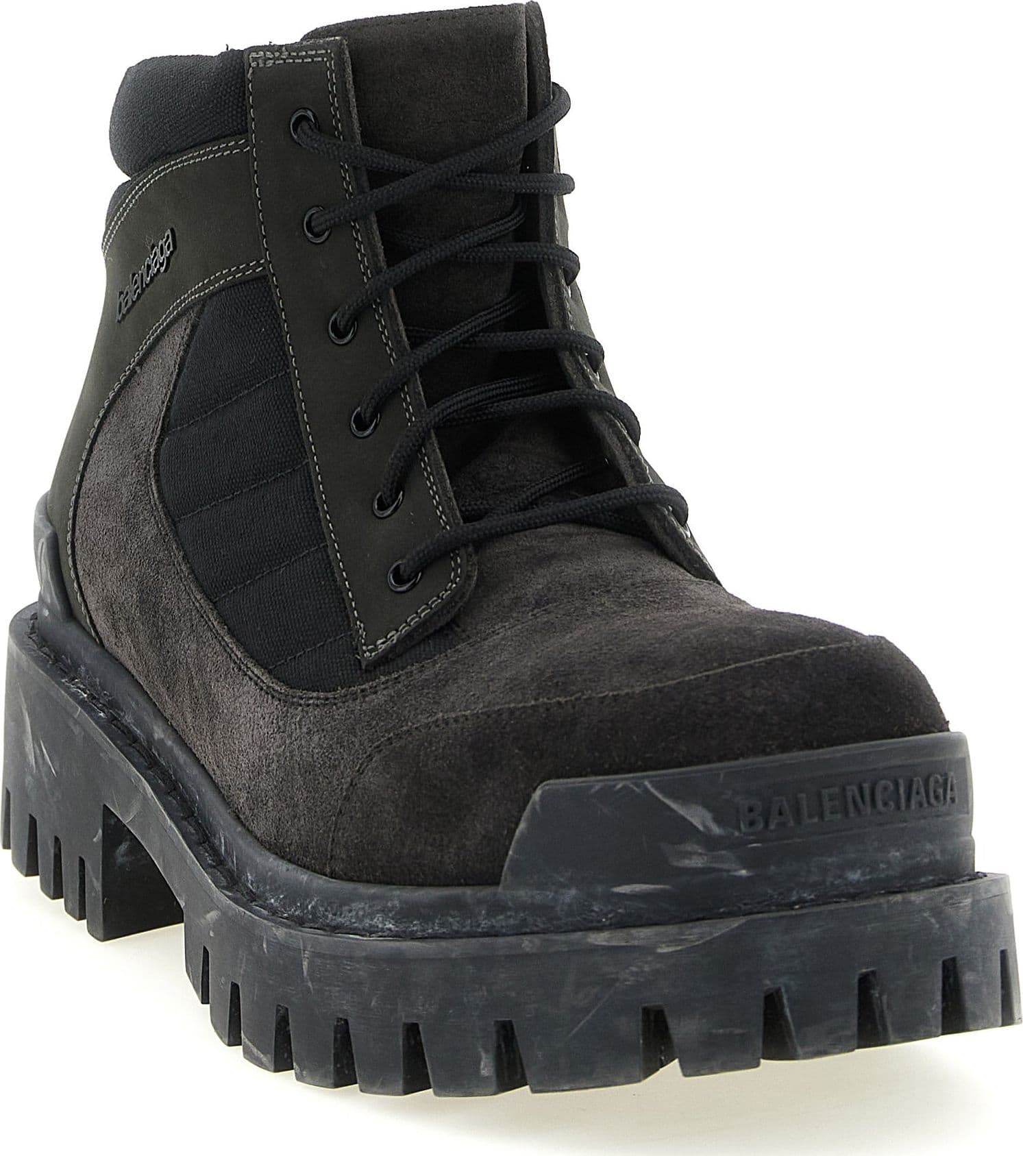 Balenciaga Brown Calfskin Ankle Boots - 2
