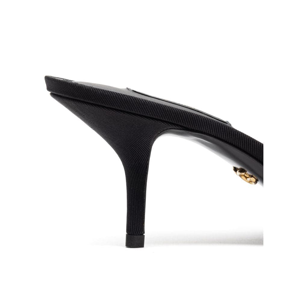 Dolce & Gabbana Black Cotton Mules - 5