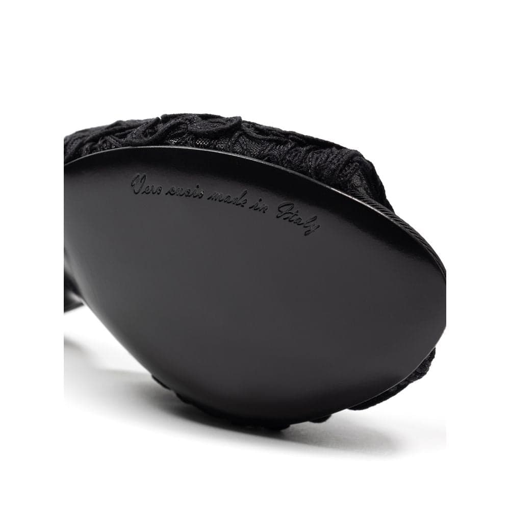 Dolce & Gabbana Black Cotton Mules - 6