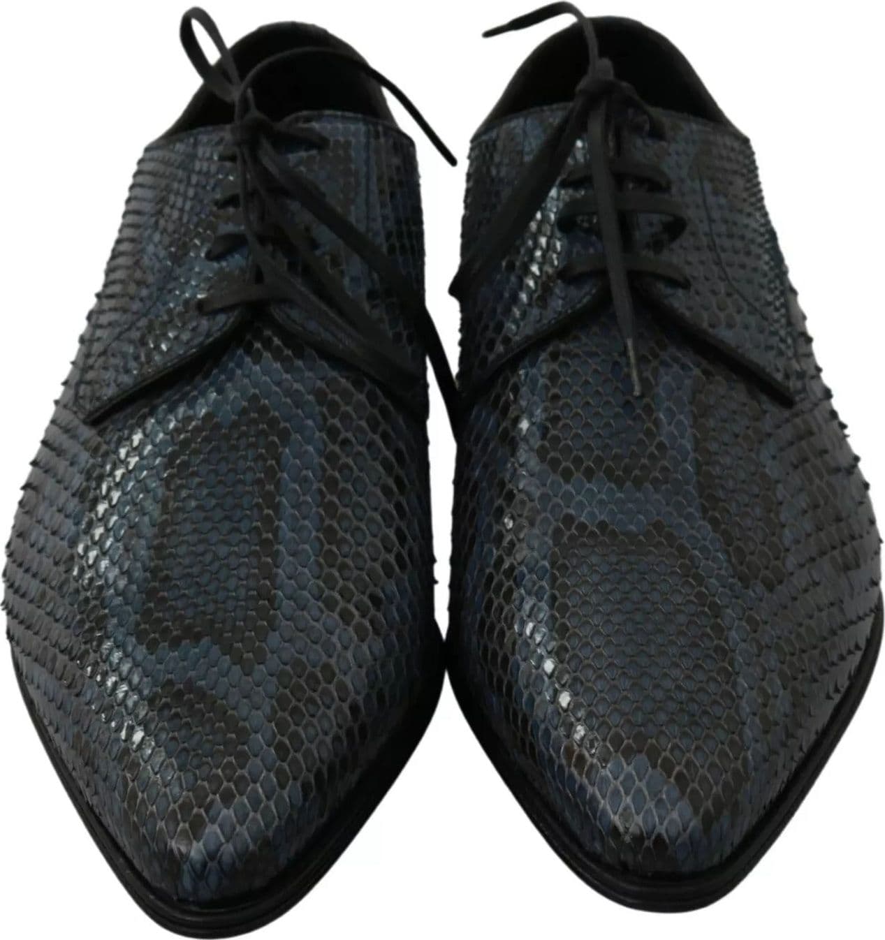 Dolce & Gabbana Blue Python Leather Snakeskin Shoes - 3