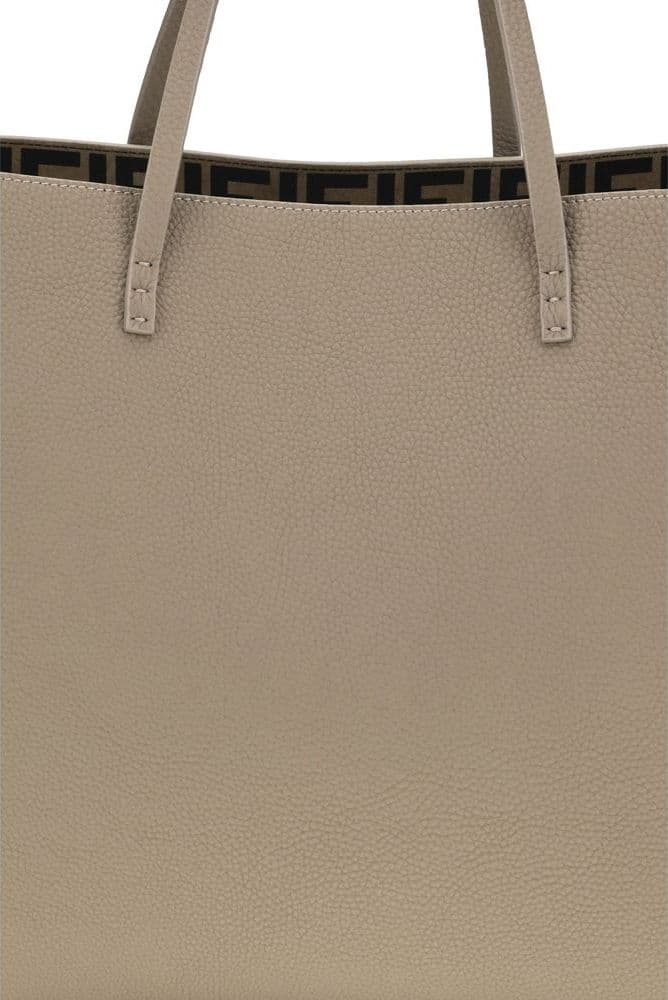 Fendi Beige Calf Leather Bos Taurus Shoulder Bag - 4
