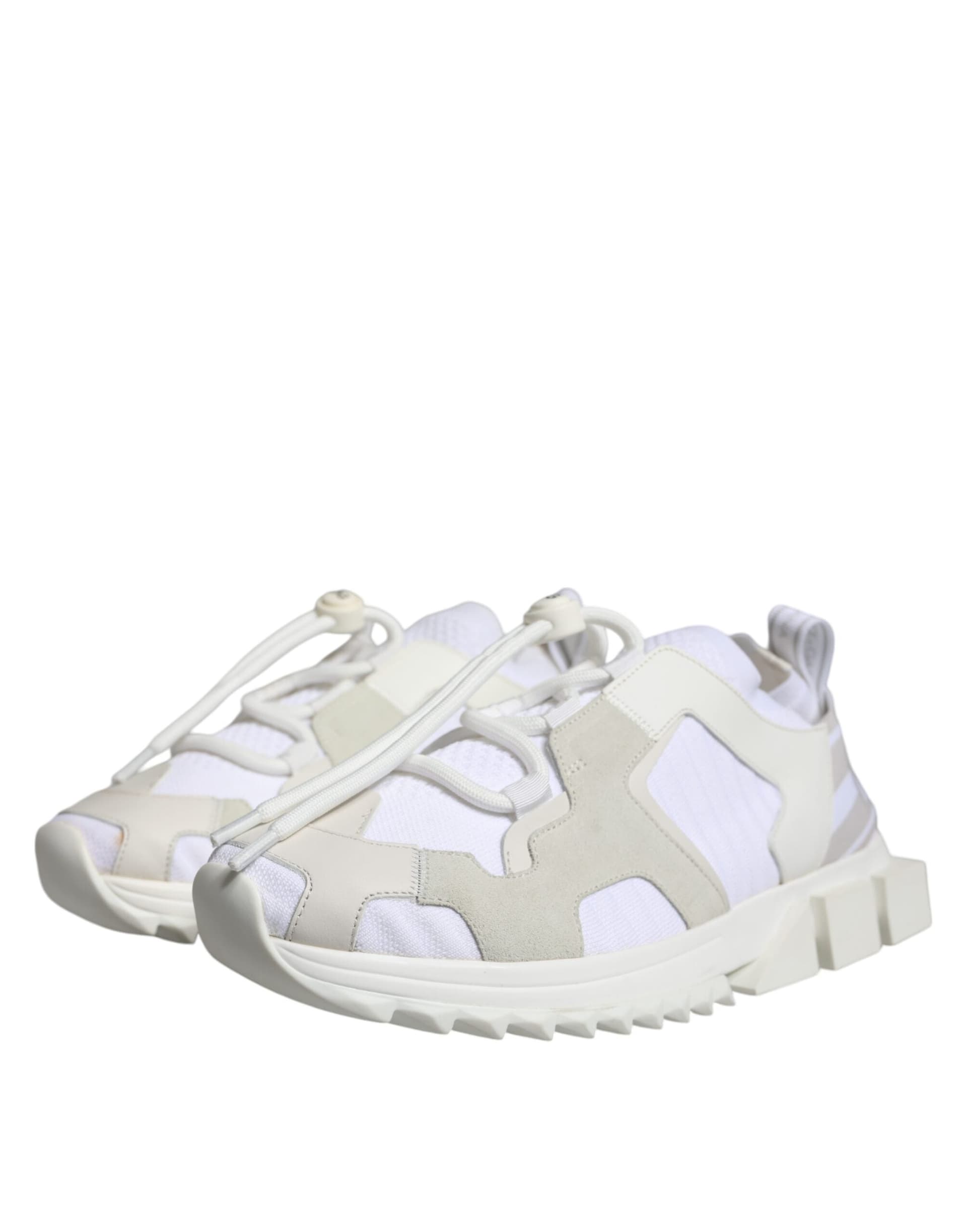Dolce & Gabbana White Mesh Sorrento Trekking Sneakers Shoes - 2