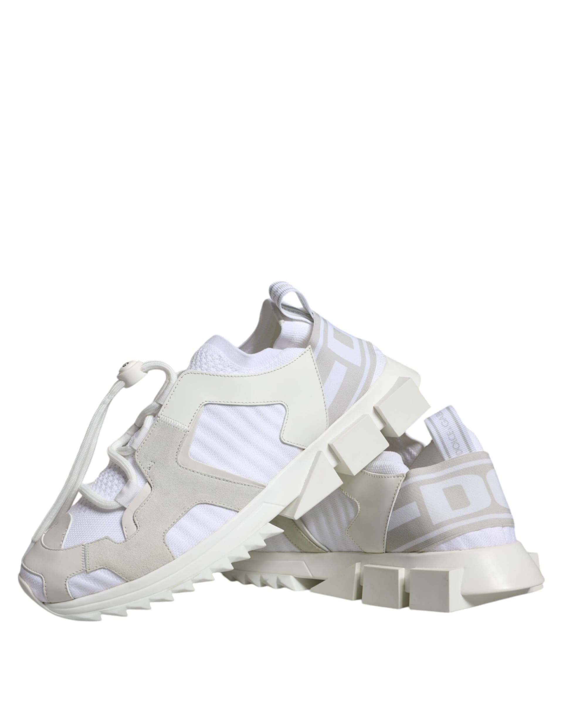 Dolce & Gabbana White Mesh Sorrento Trekking Sneakers Shoes - 6