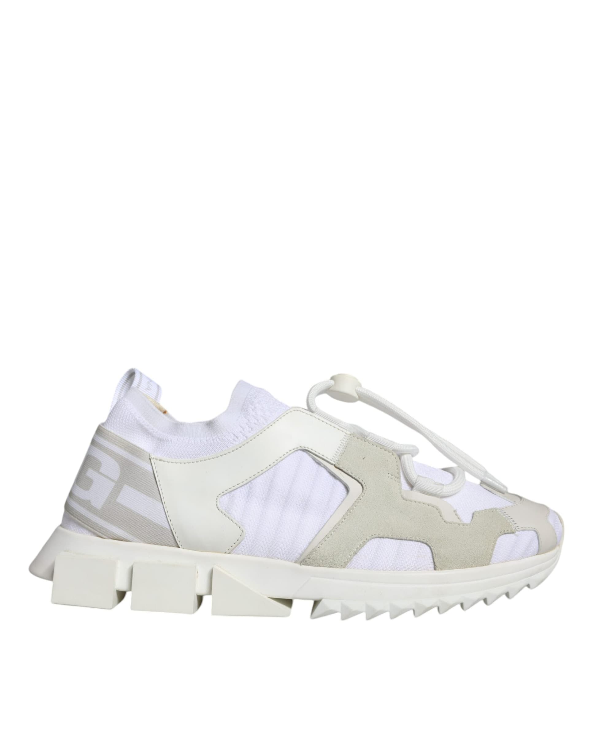 Dolce & Gabbana White Mesh Sorrento Trekking Sneakers Shoes - 8