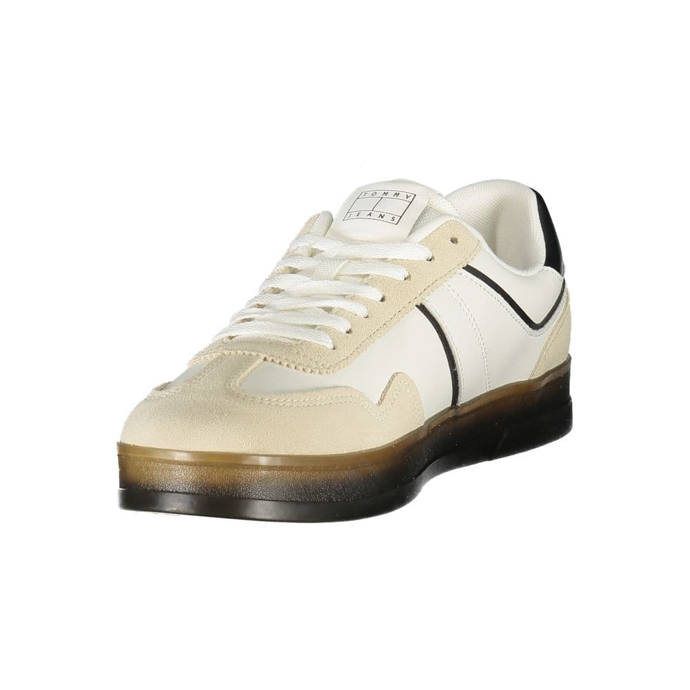 Tommy Hilfiger White Polyurethane Men's Sneaker - 3
