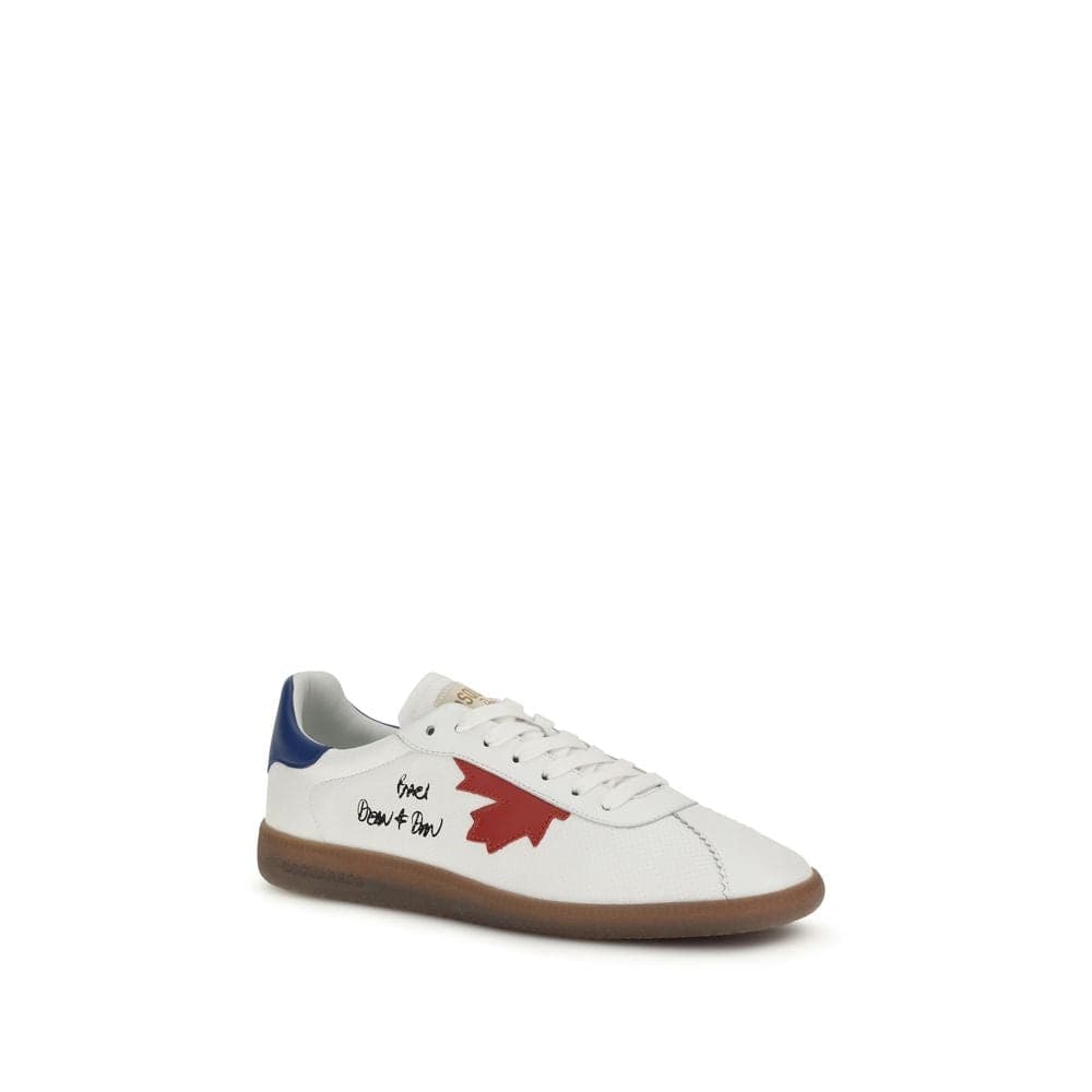 Dsquared² White Calf Leather Bos Taurus Chunky Sneakers - 2
