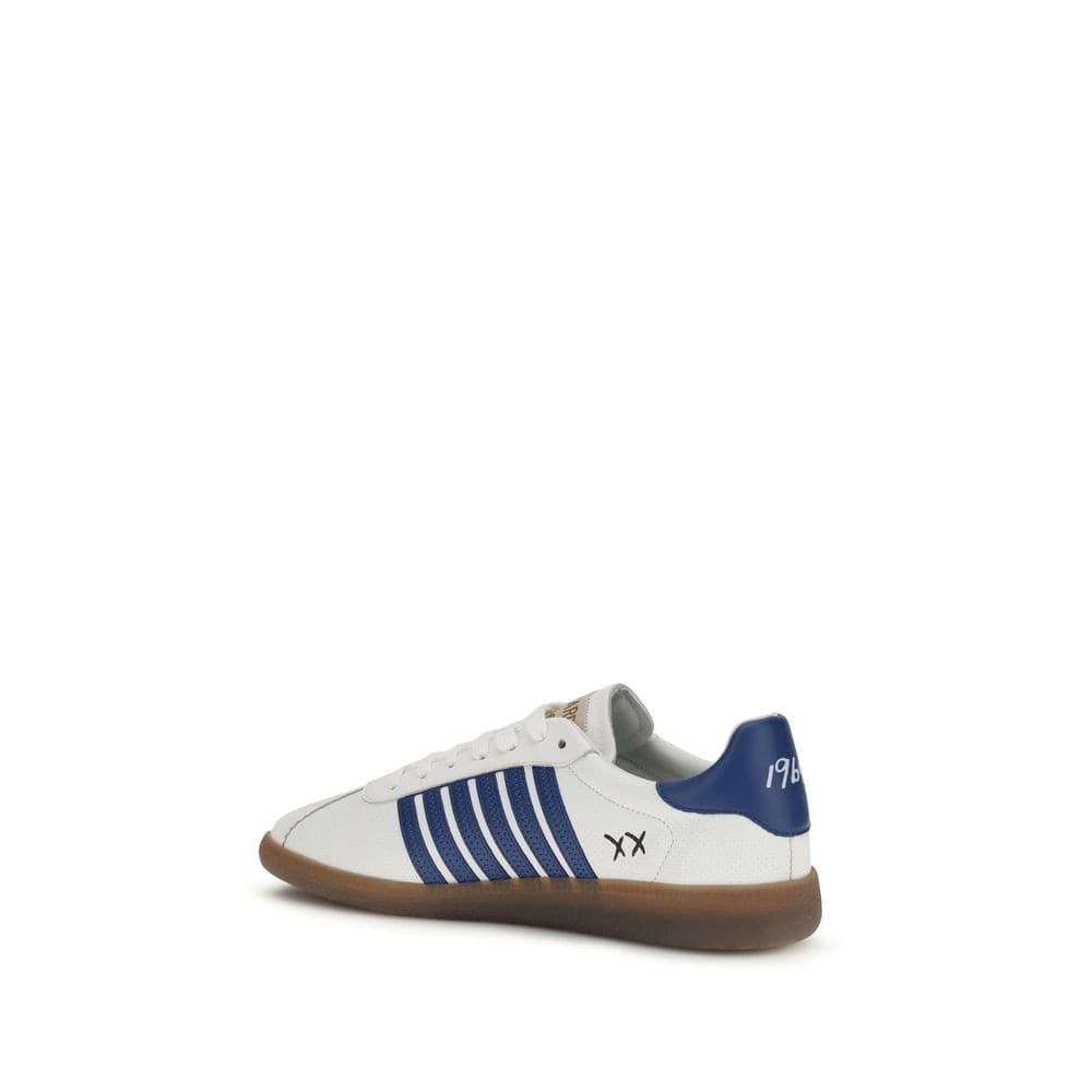 Dsquared² White Calf Leather Bos Taurus Chunky Sneakers - 3