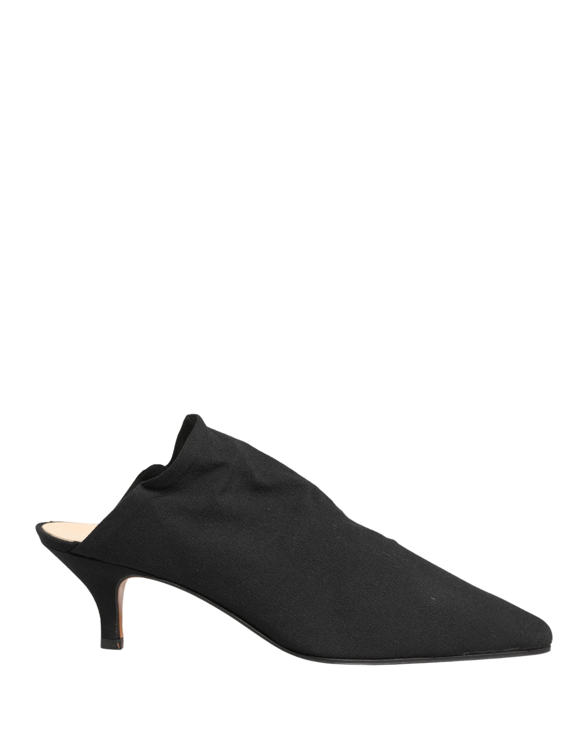 Dolce & Gabbana Black Suede Heel Mule Shoes - 6