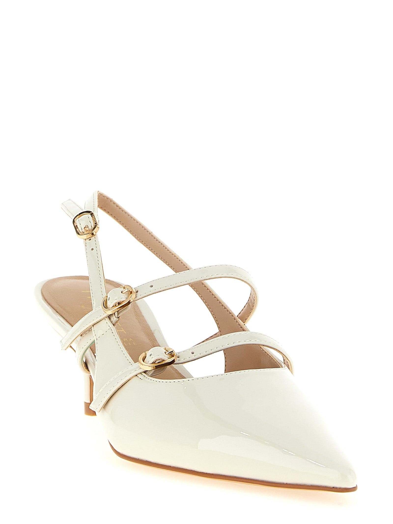 Twinset White Polyethylene Mid Heel Pumps - 2