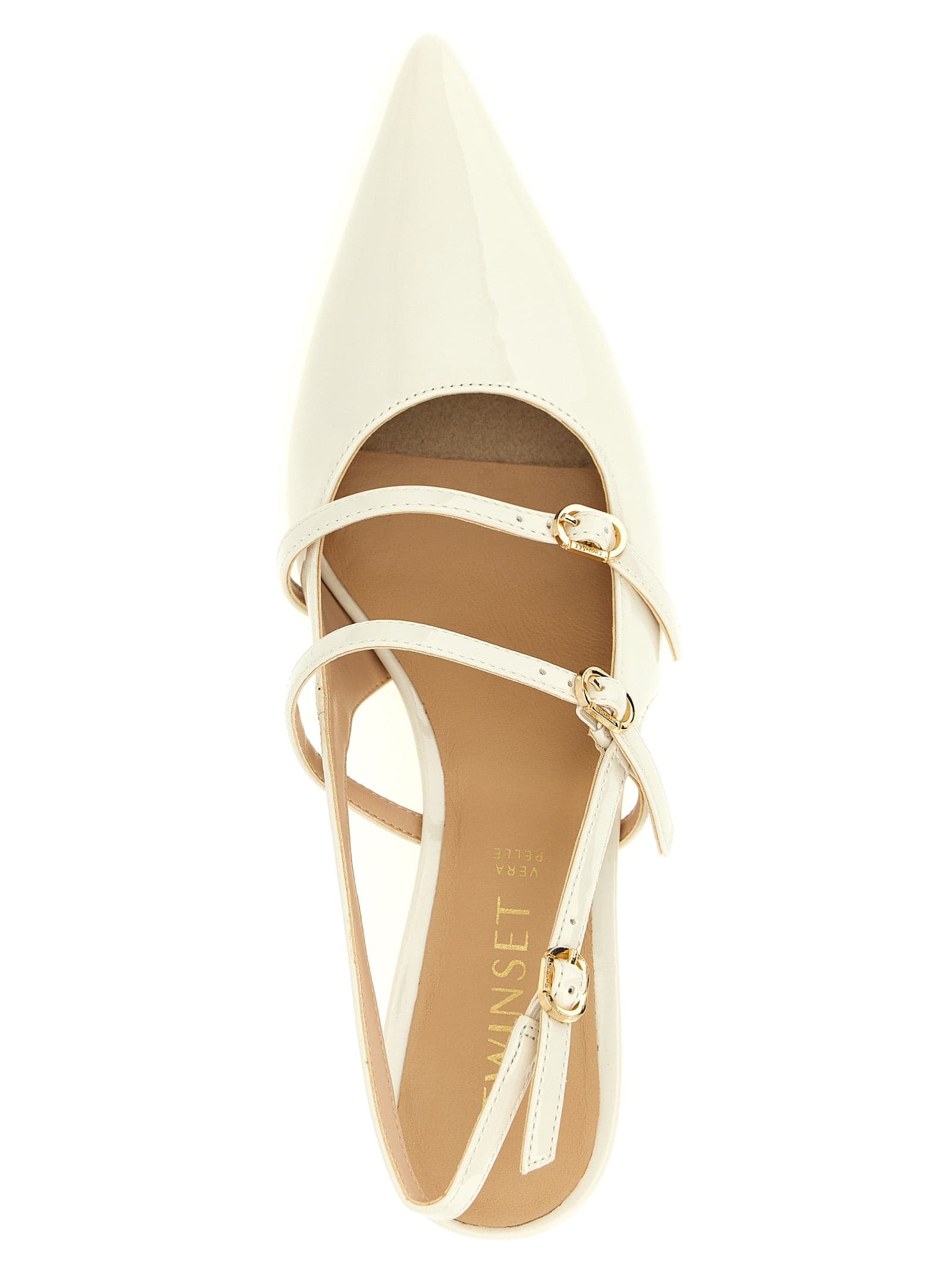 Twinset White Polyethylene Mid Heel Pumps - 4