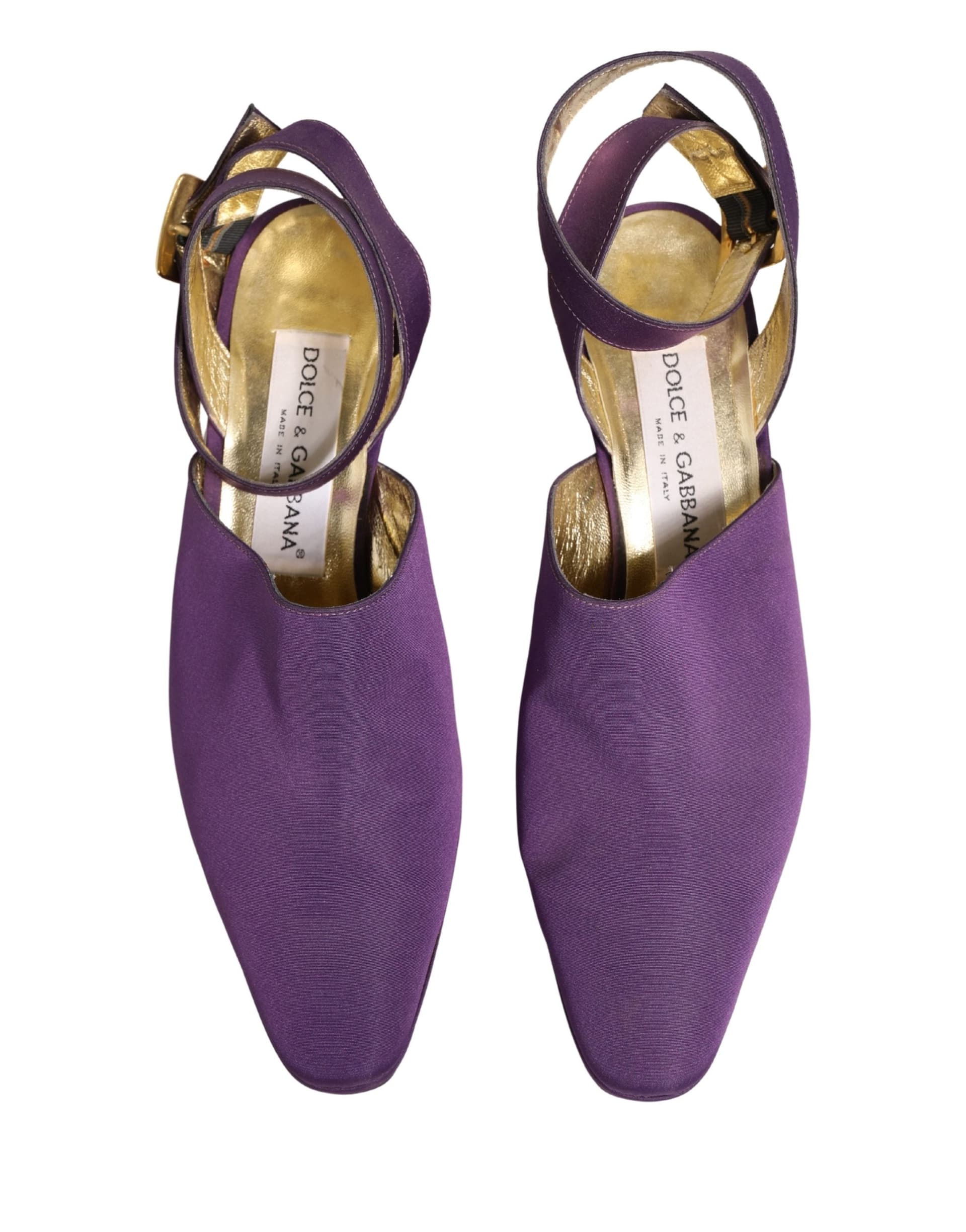 Dolce & Gabbana Purple Suede Sandals Shoes - 2