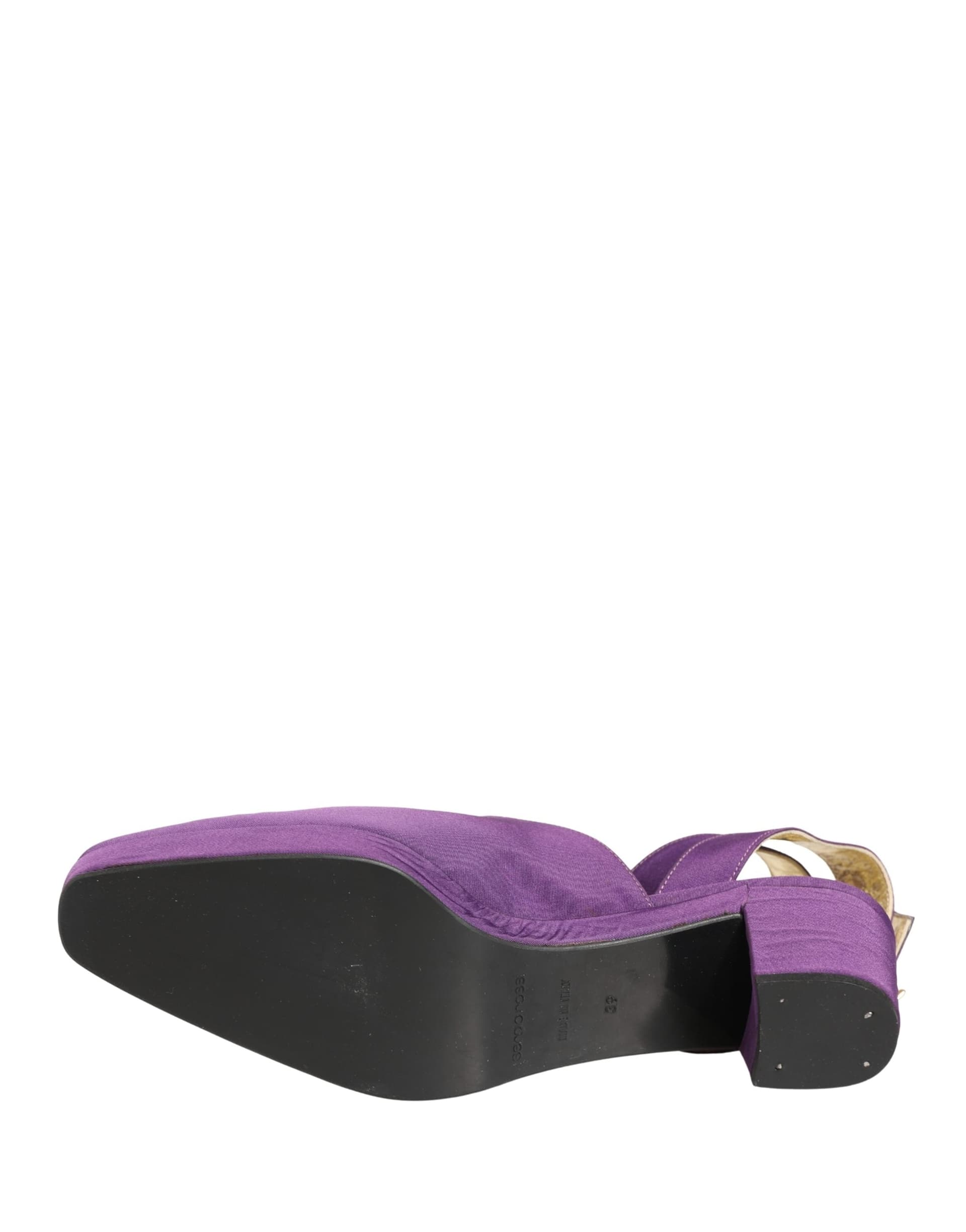Dolce & Gabbana Purple Suede Sandals Shoes - 8
