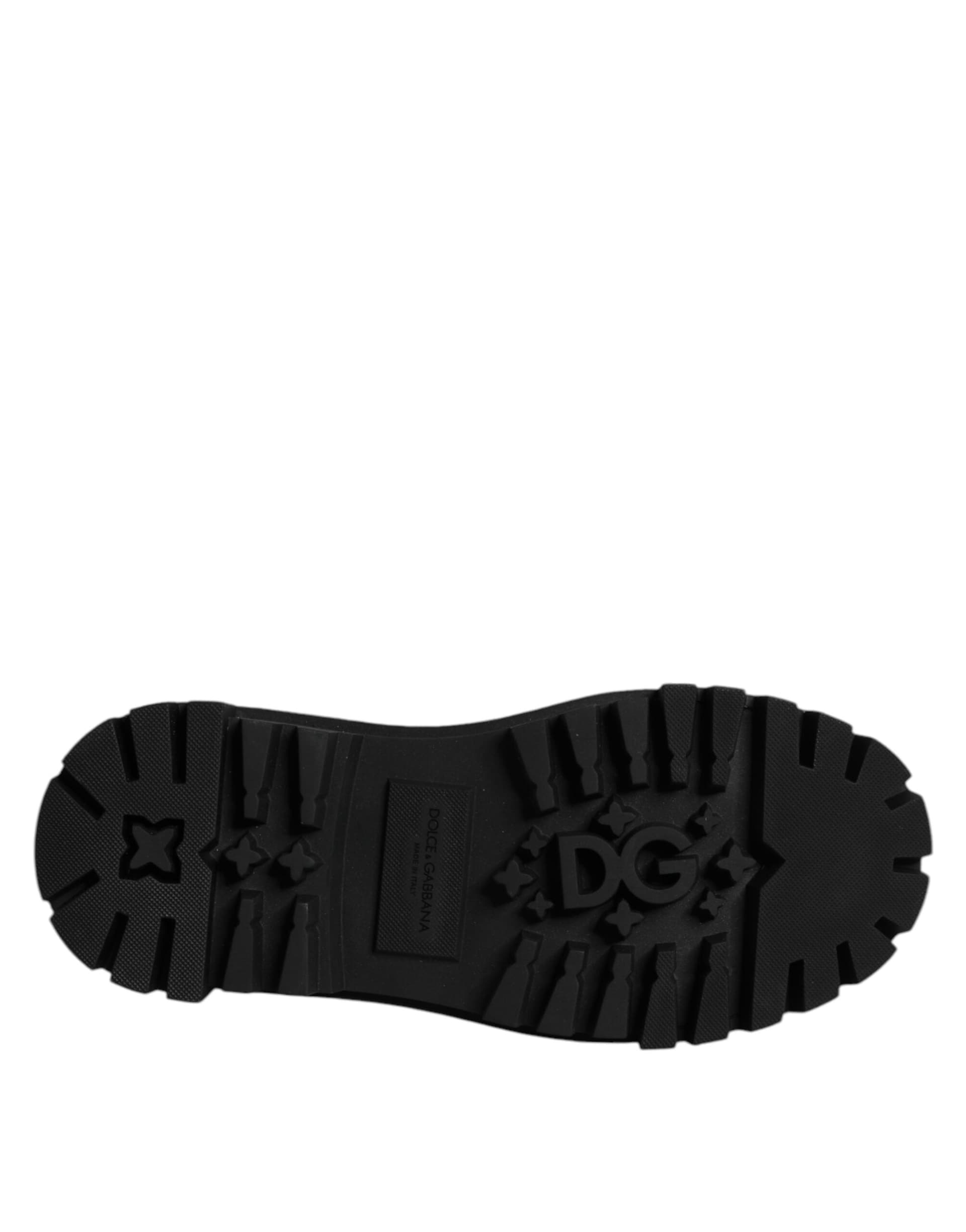Dolce & Gabbana Red Leather Lace Up Trekking Dress Shoes - 8