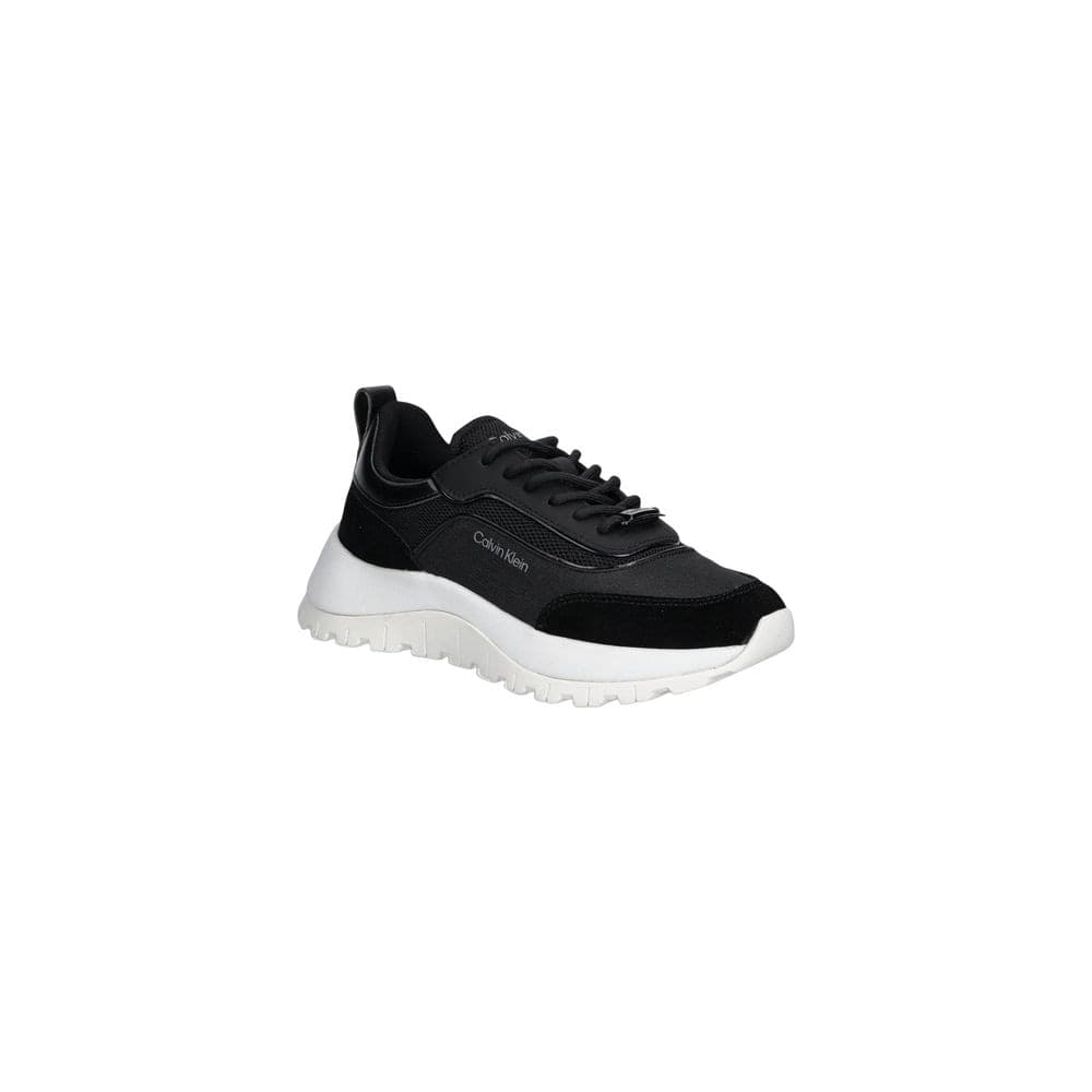 Calvin Klein Black Leather Athletic Sneakers - 2