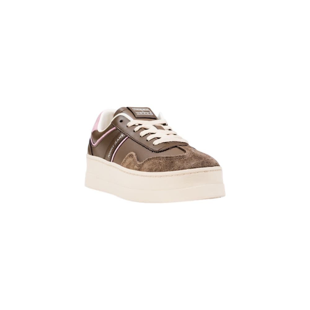 Tommy Hilfiger Jeans Brown Artificial Leather Sneakers - 2