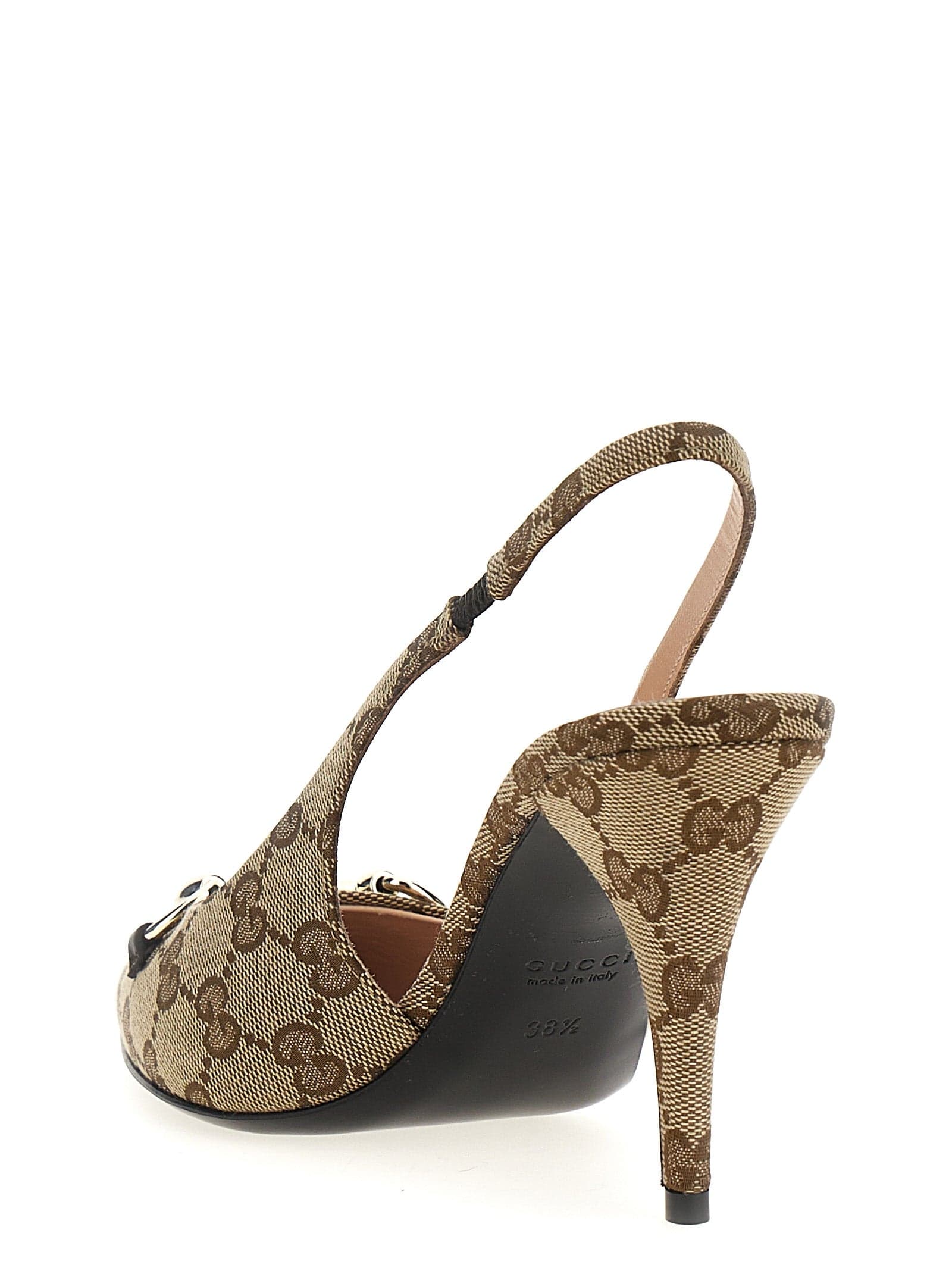 Gucci Beige Polyester High Heel Pumps - 3