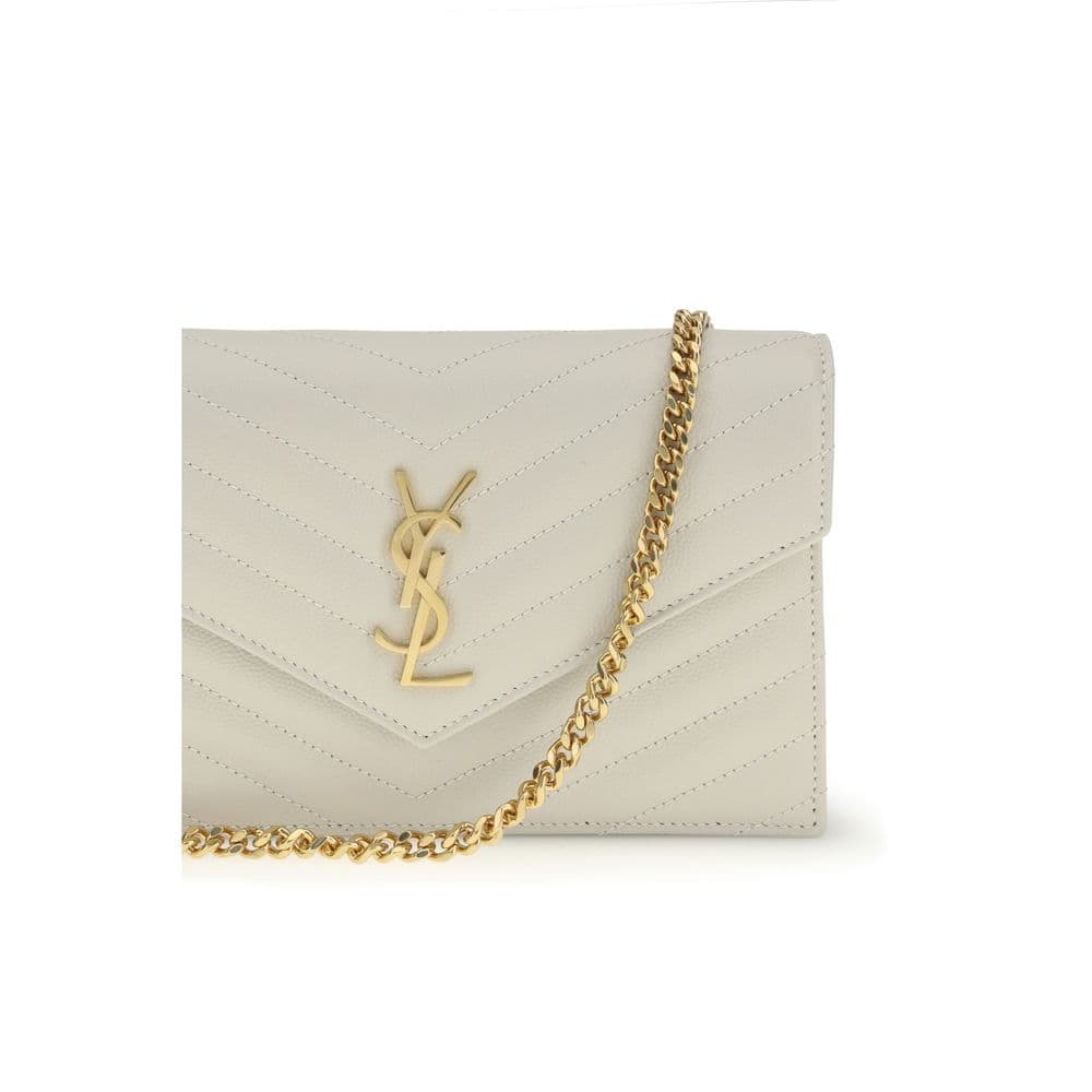 Saint Laurent Beige Calf Leather Bos Taurus Wallet - 4
