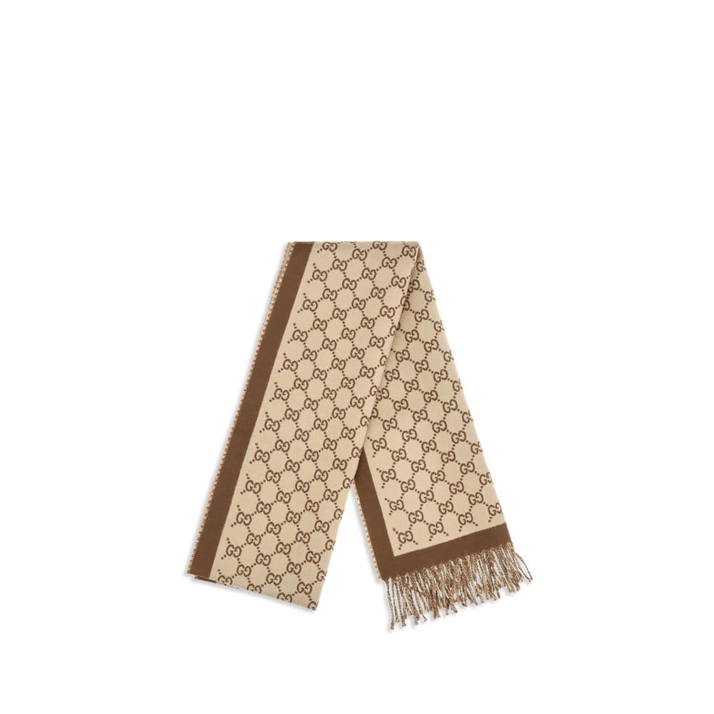 Gucci Beige Wool Oves Aries Scarf - 2