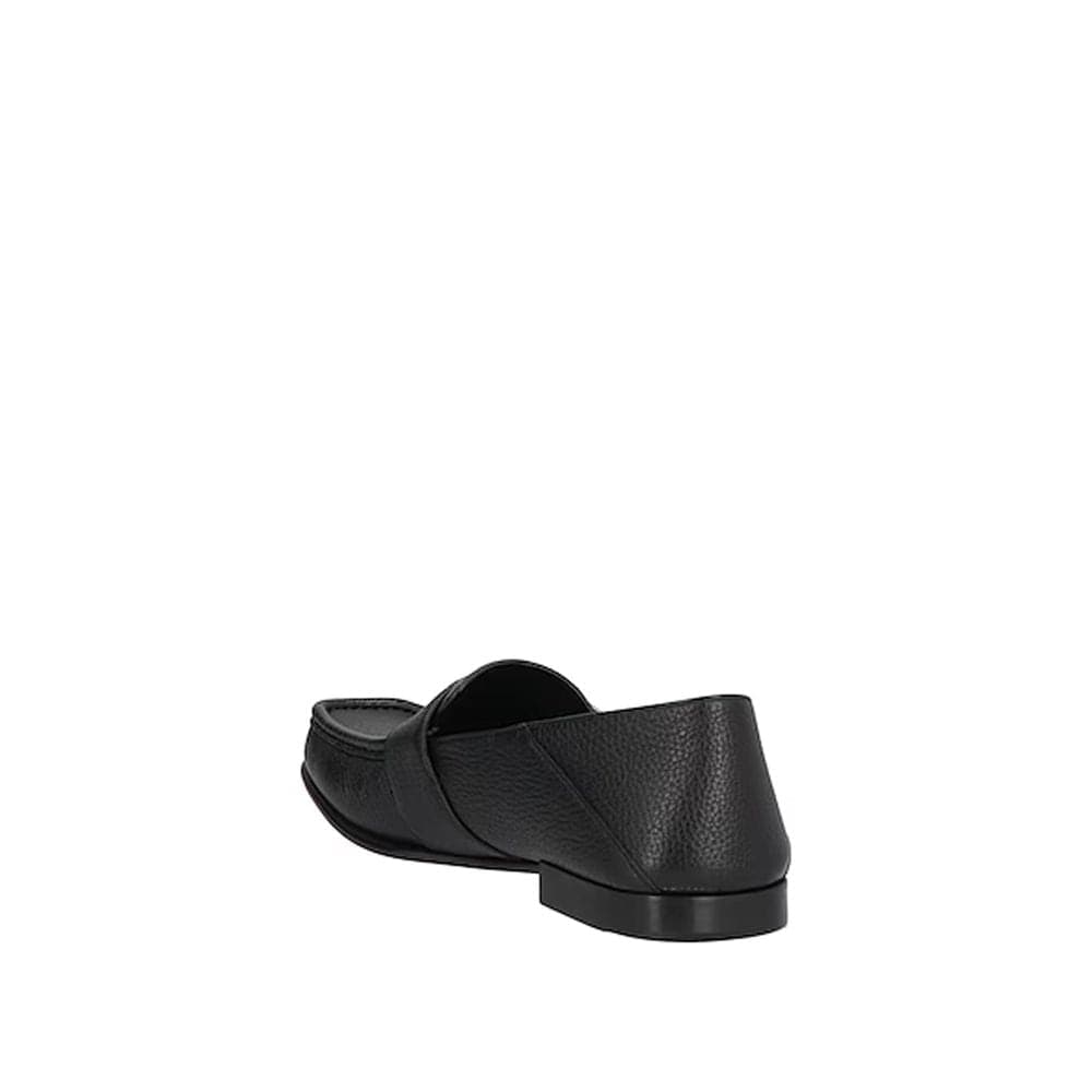 Fendi Black Calfskin Slip-On Loafers - 3