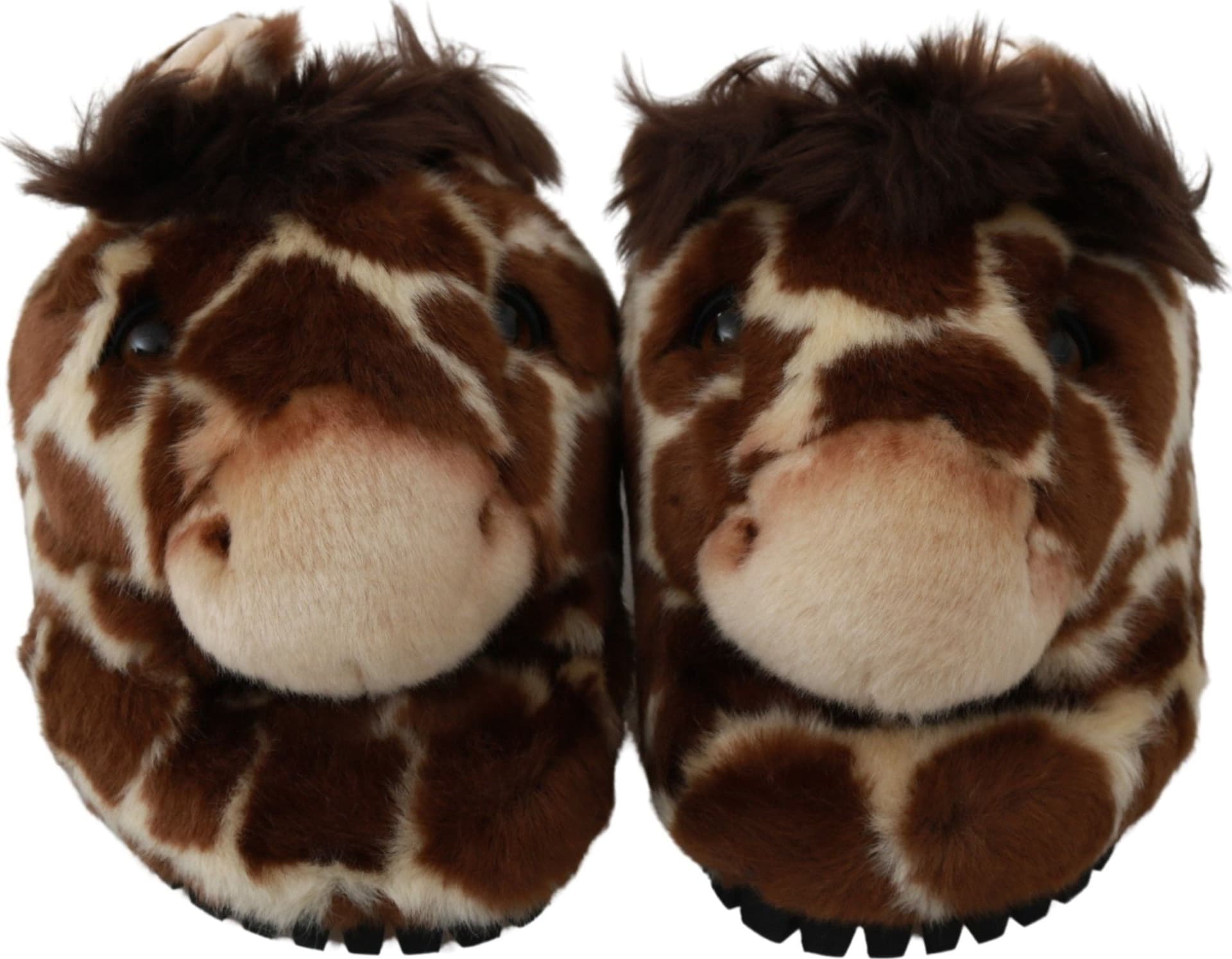 Dolce & Gabbana Brown Giraffe Slippers Flats Sandals Shoes - 2