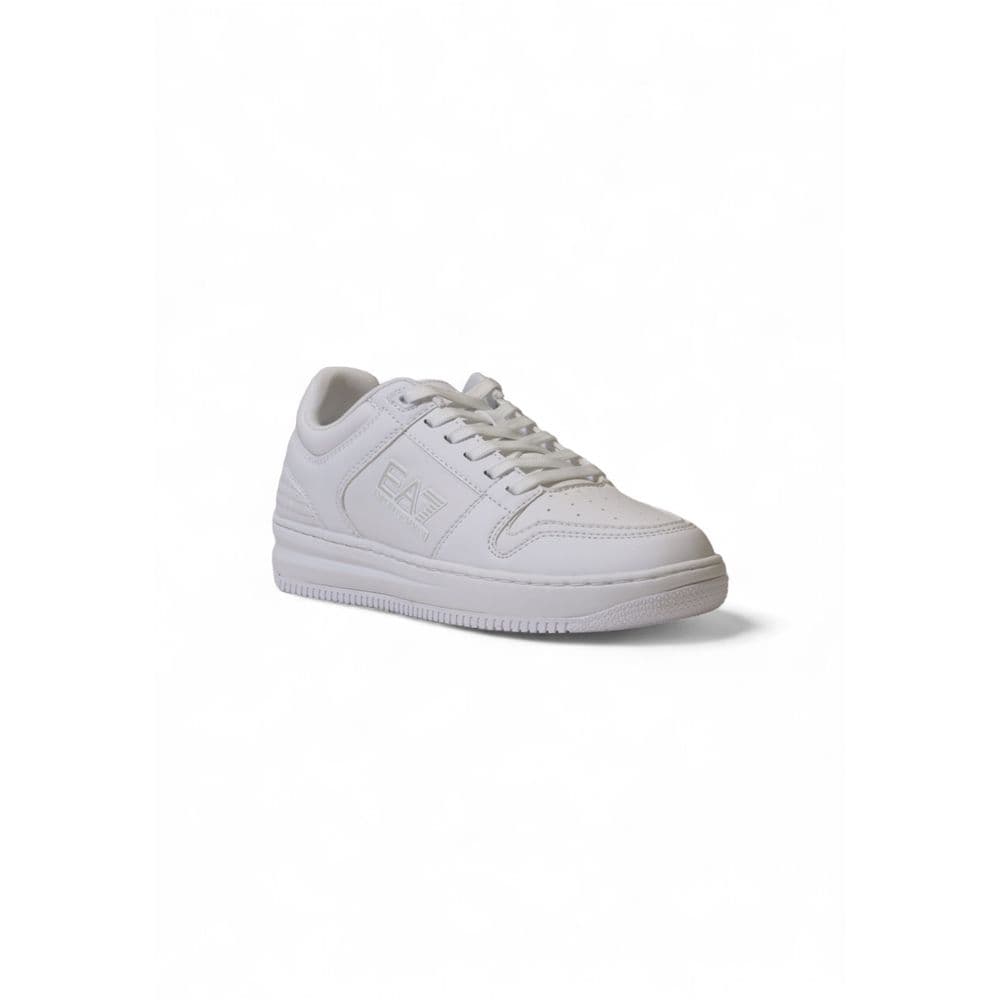 EA7 Emporio Armani White Polyester Athletic Sneakers - 2