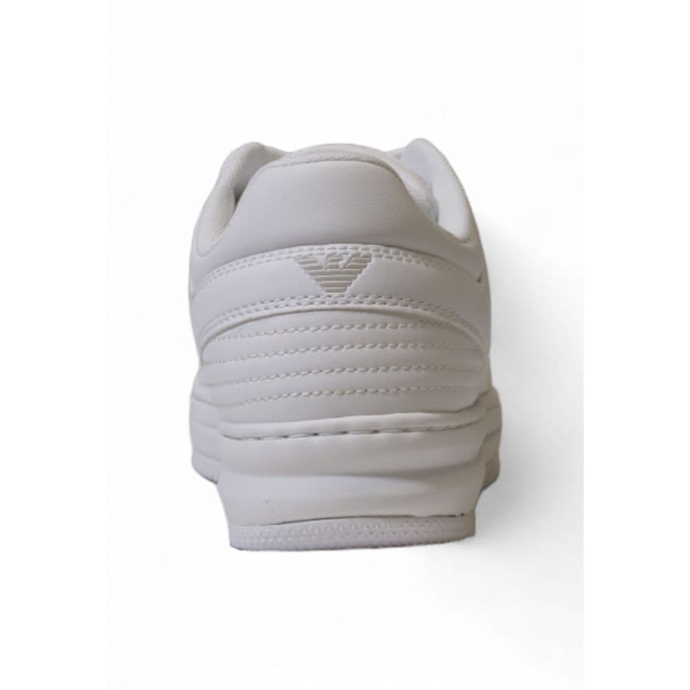 EA7 Emporio Armani White Polyester Athletic Sneakers - 5