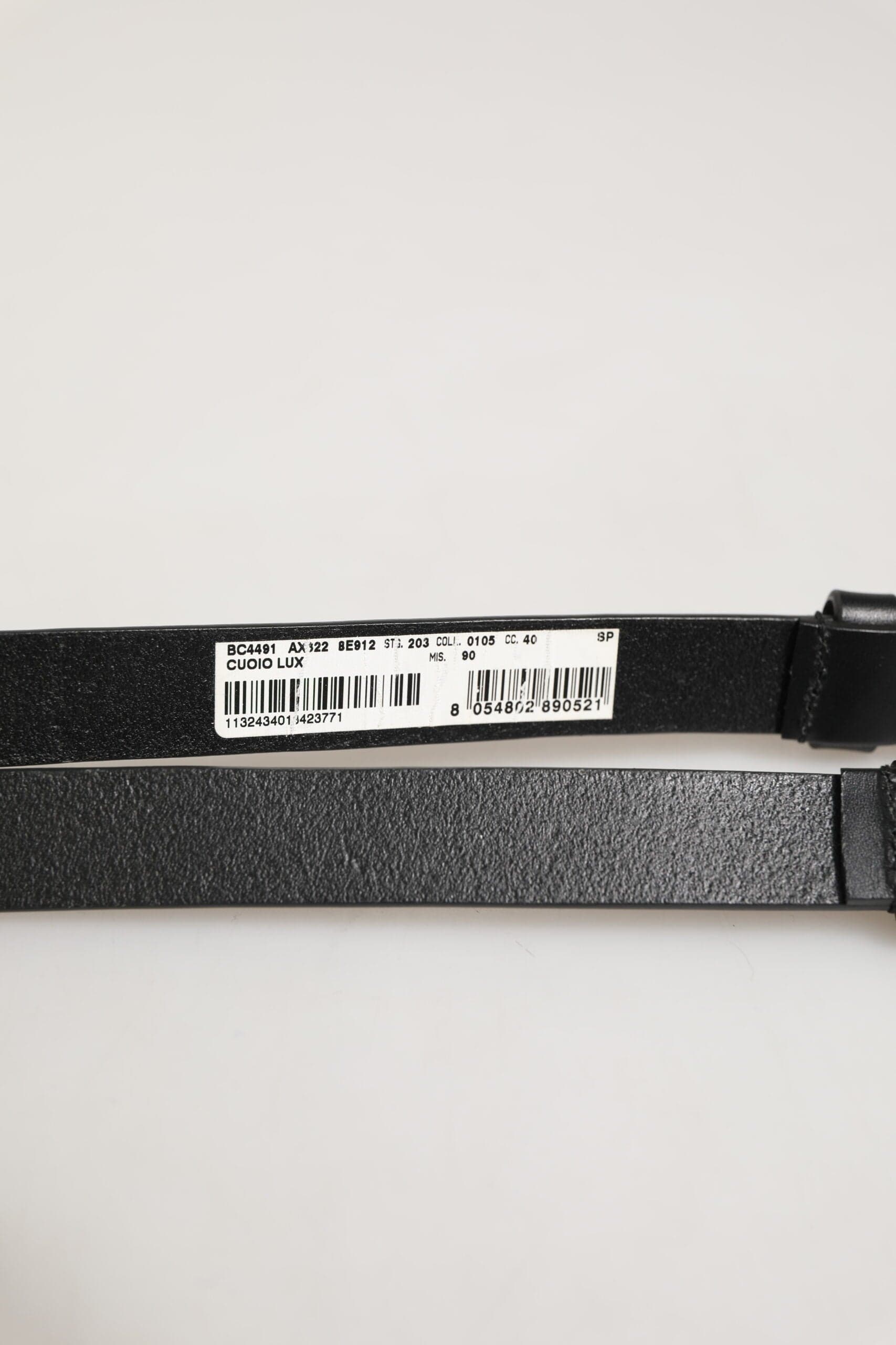 Dolce & Gabbana Black Double Strap Leather Silver Buckle Belt - 6