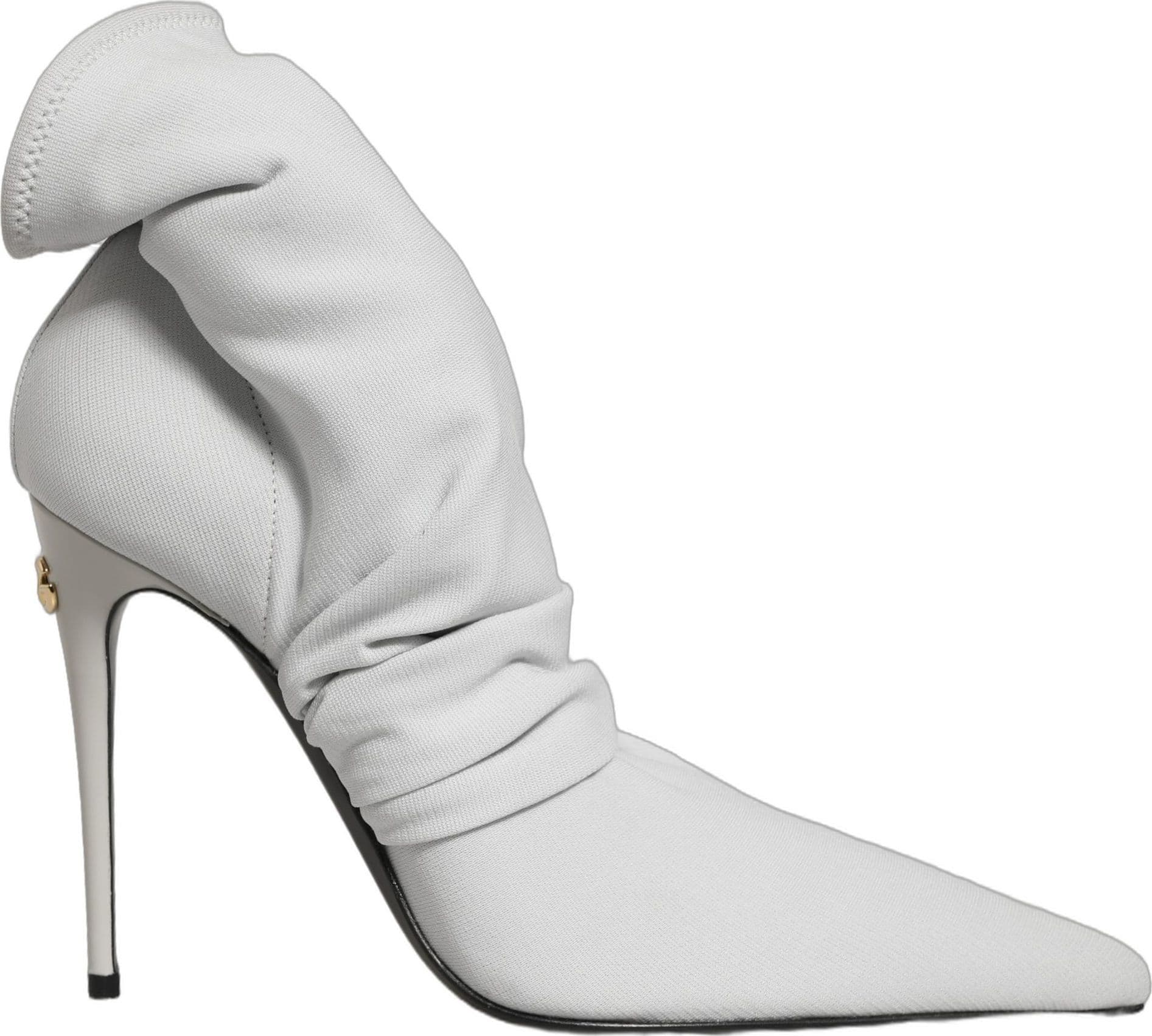 Dolce & Gabbana Gray Stretch Socks Heels Ankle Boots Shoes - 3