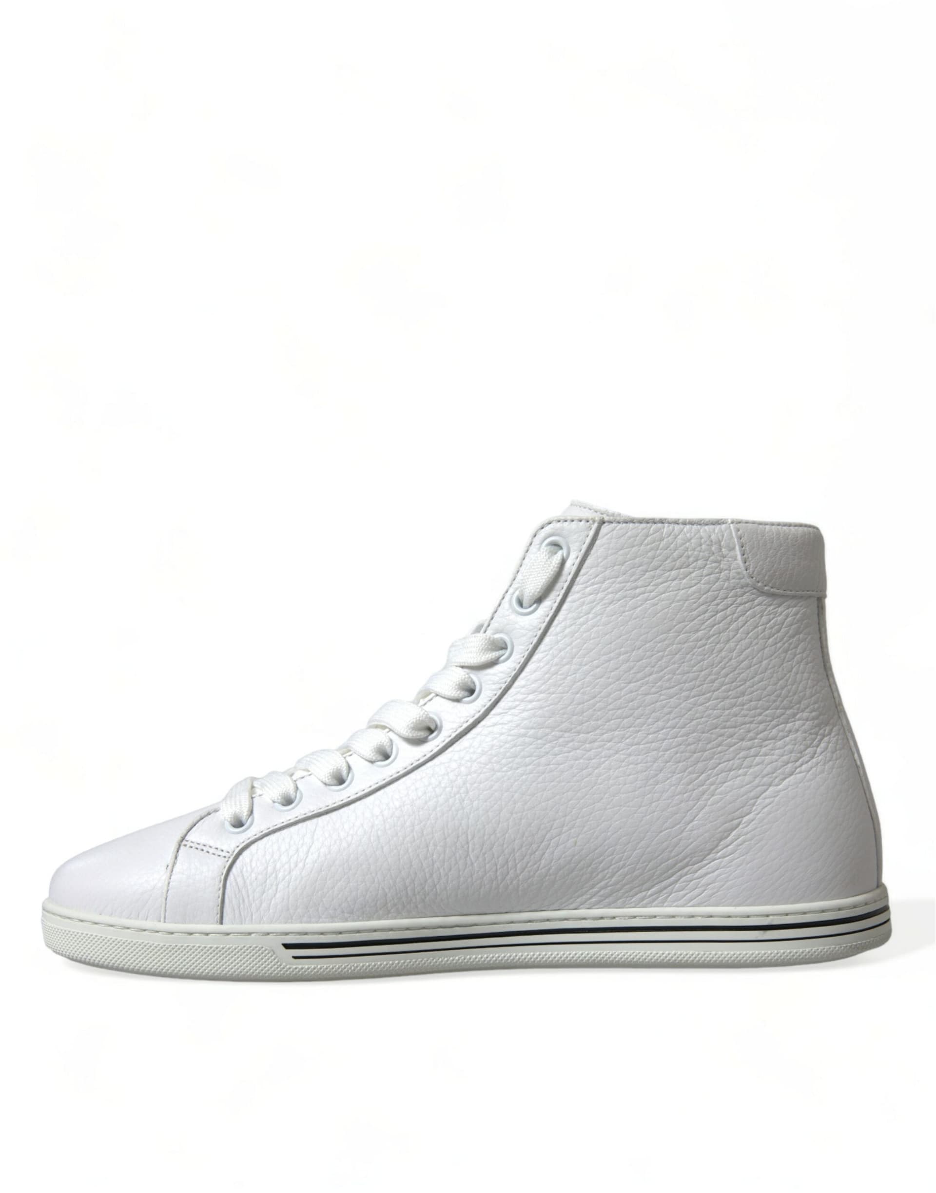 Dolce & Gabbana White Saint Tropez High Top Men Sneakers Shoes - 4