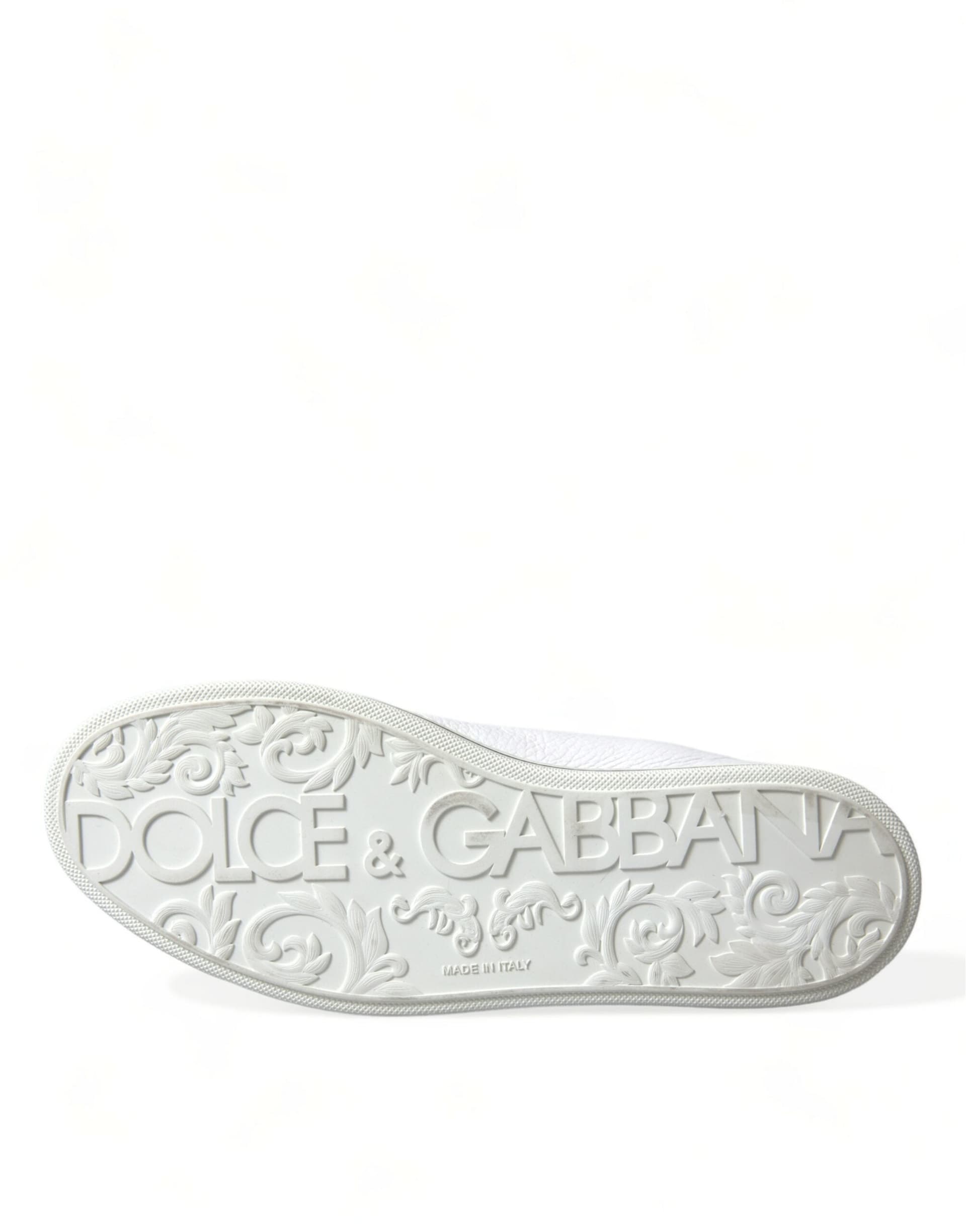 Dolce & Gabbana White Saint Tropez High Top Men Sneakers Shoes - 6