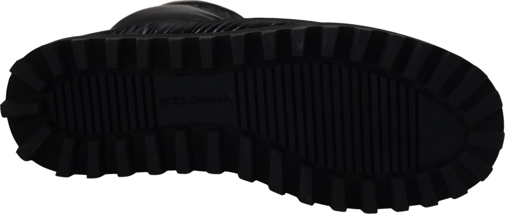 Dolce & Gabbana Black Boots Padded Mid Calf Winter Shoes - 3
