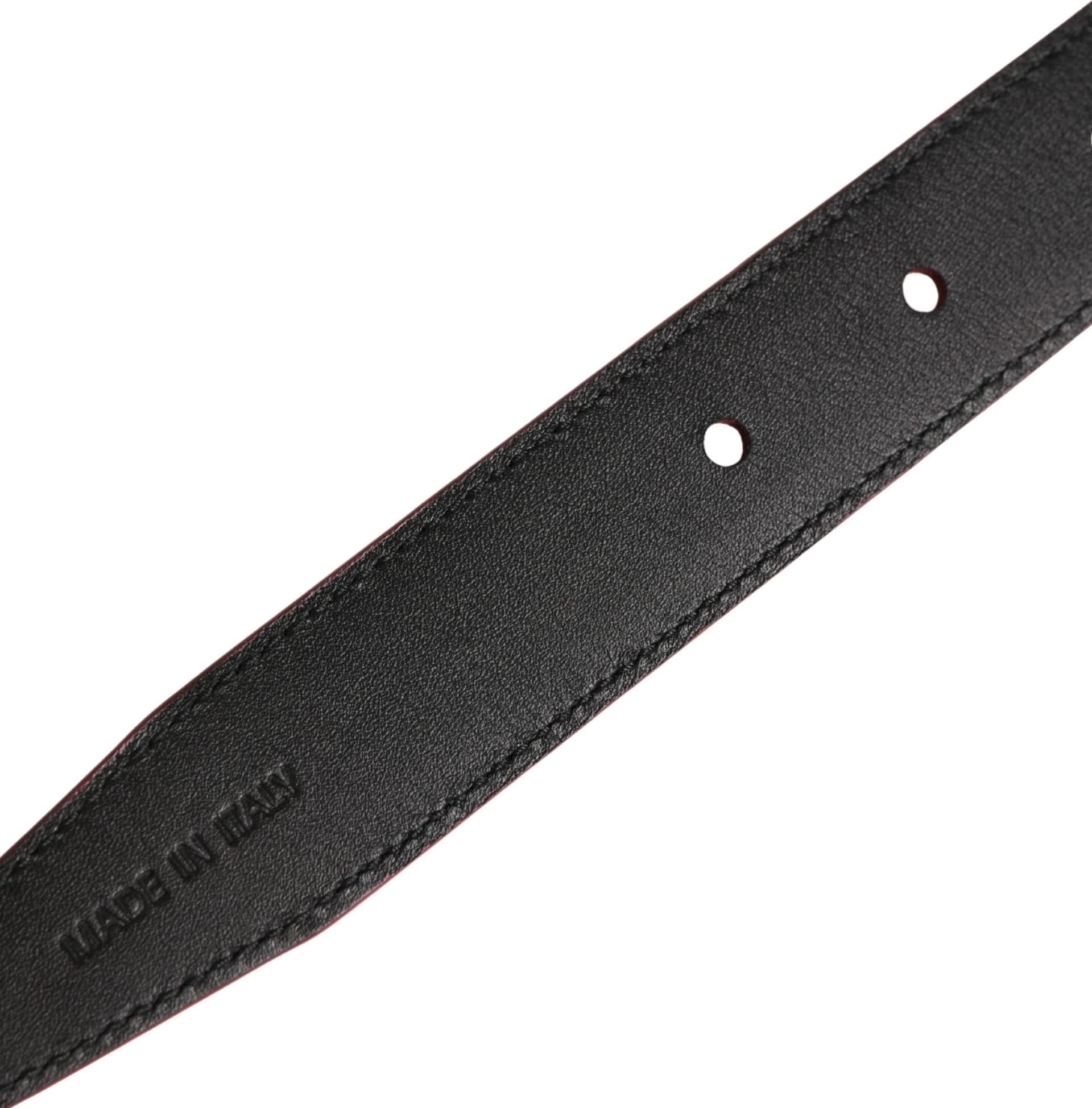 Dolce & Gabbana Men Pink Classic Leather Metal Buckle Belt - 6