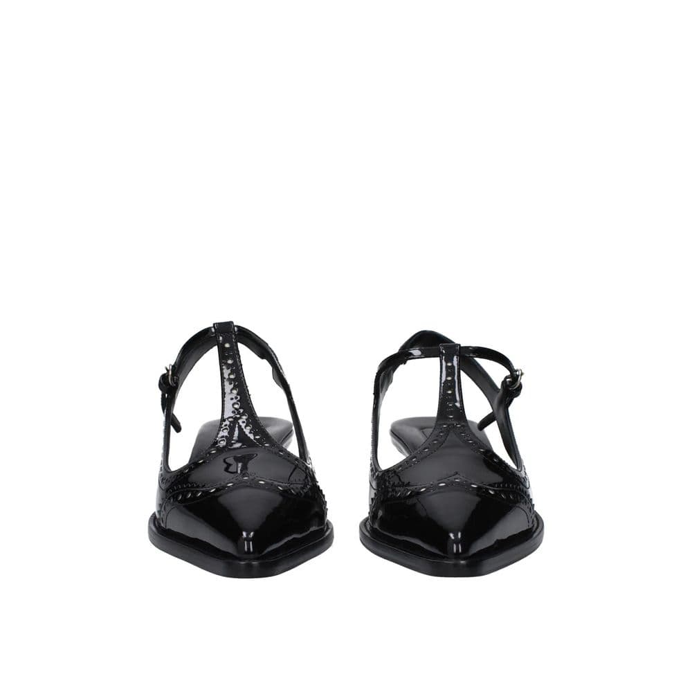 Miu Miu Black Calfskin Mid Heel Pumps - 4