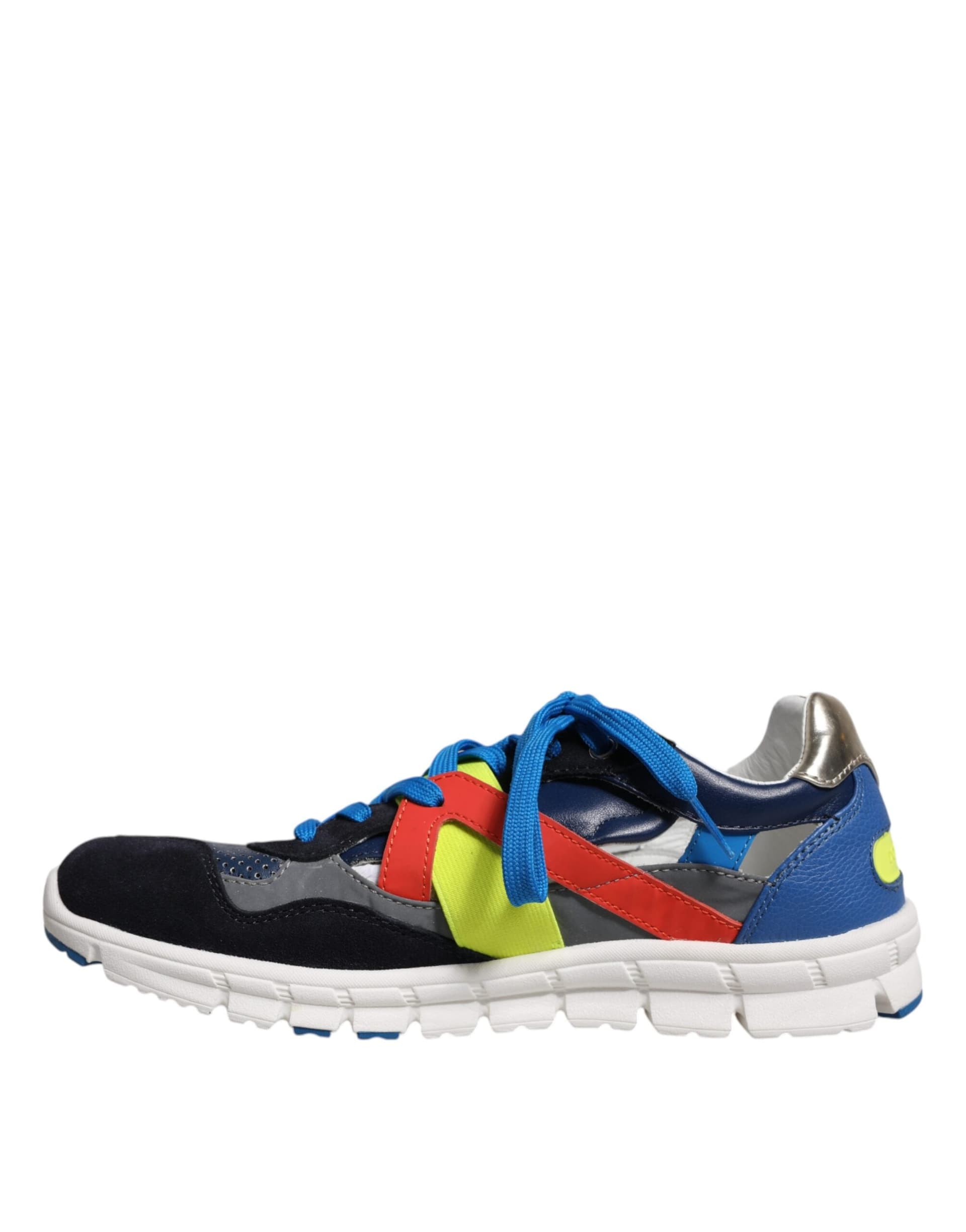 Dolce & Gabbana Multicolor Leather Suede Low Top Sneakers Shoes - 4