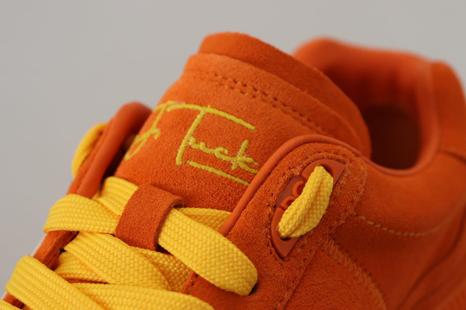 Dolce & Gabbana Orange Leather P.j. Tucker Sneakers Shoes - 8