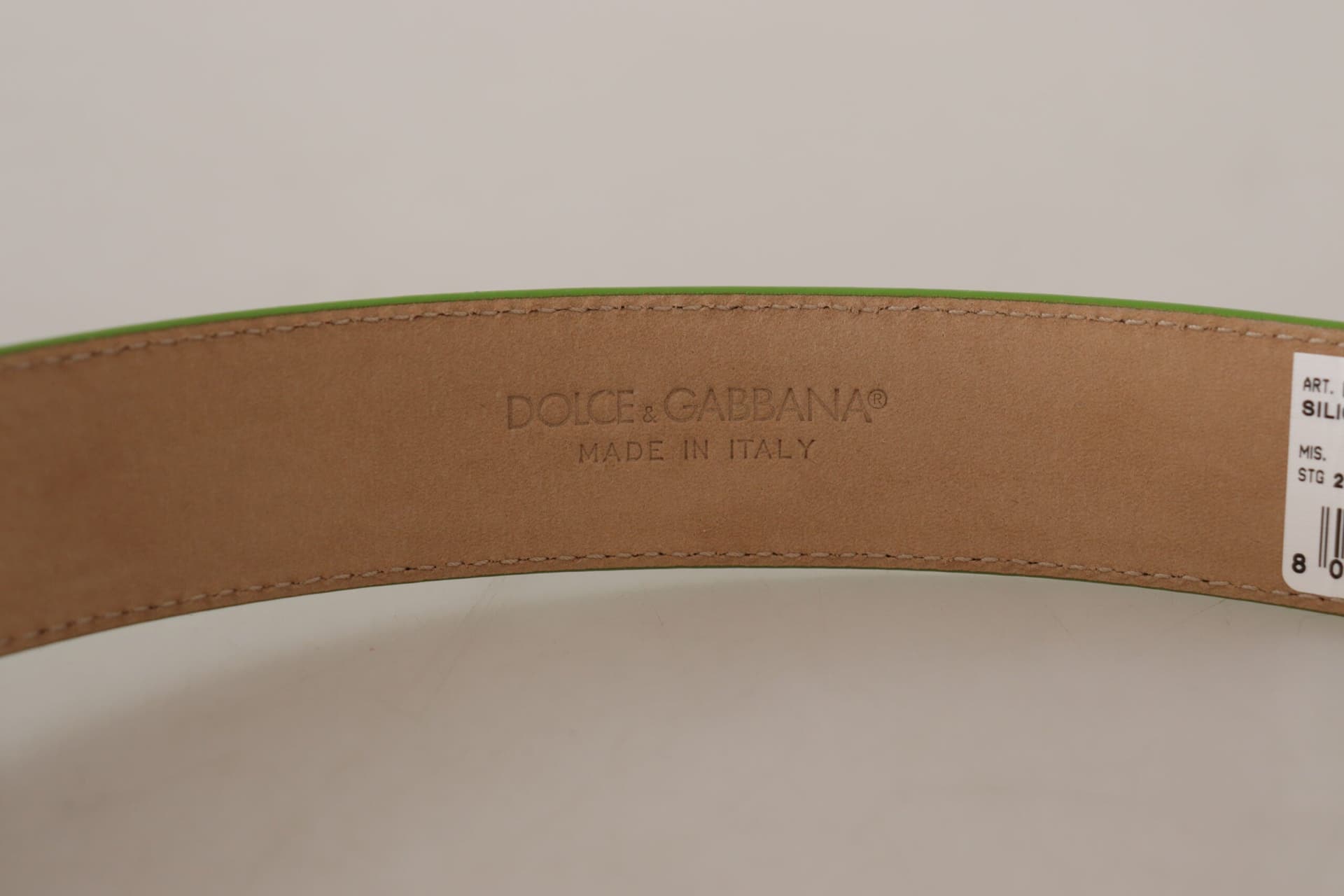 Dolce & Gabbana Green Leather Devotion Heart Micro Bag Headphones Belt - 5