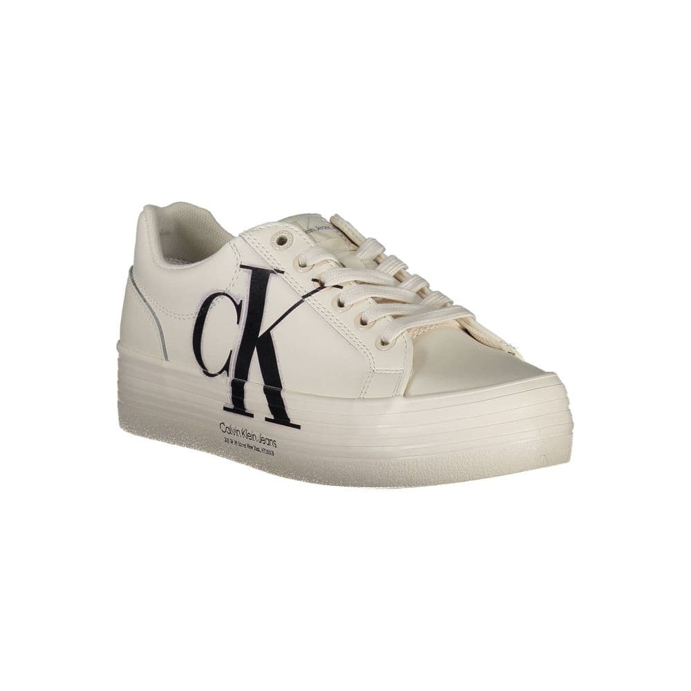 Calvin Klein White Leather Women Sneaker - 2