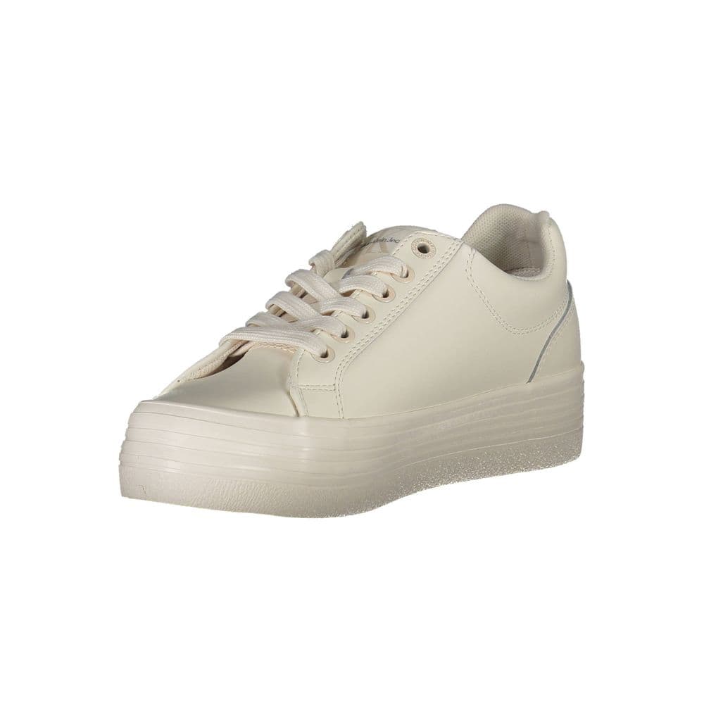Calvin Klein White Leather Women Sneaker - 3