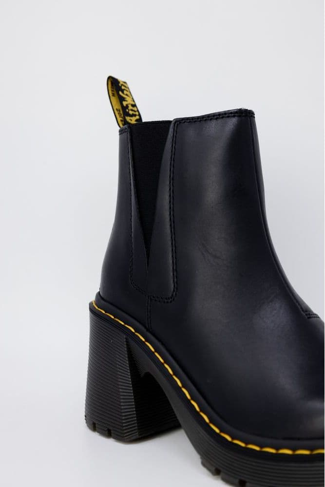 Dr. Martens Black Leather High Heel Pumps - 4