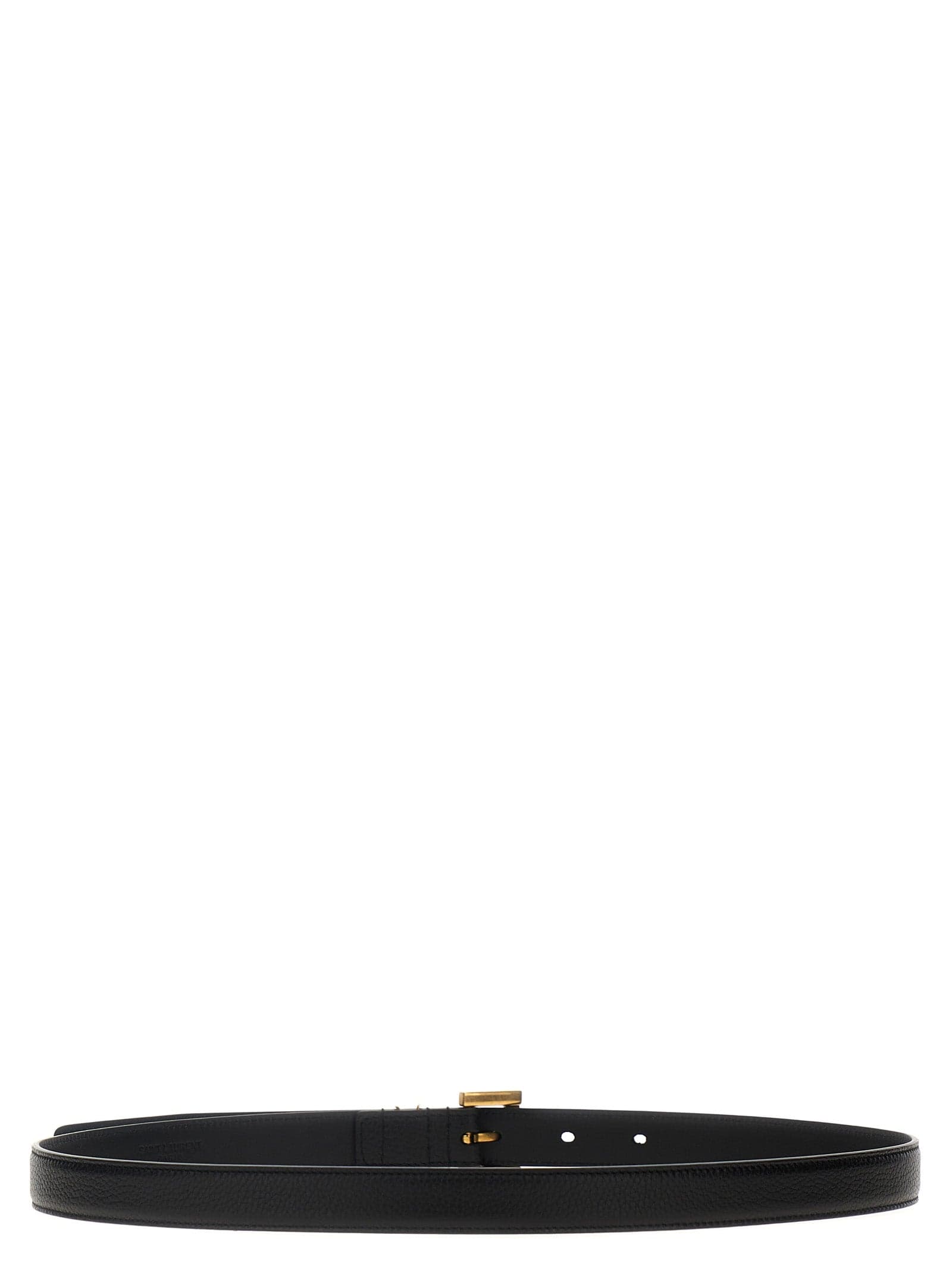 Saint Laurent Black Calfskin Regular Belt - 2